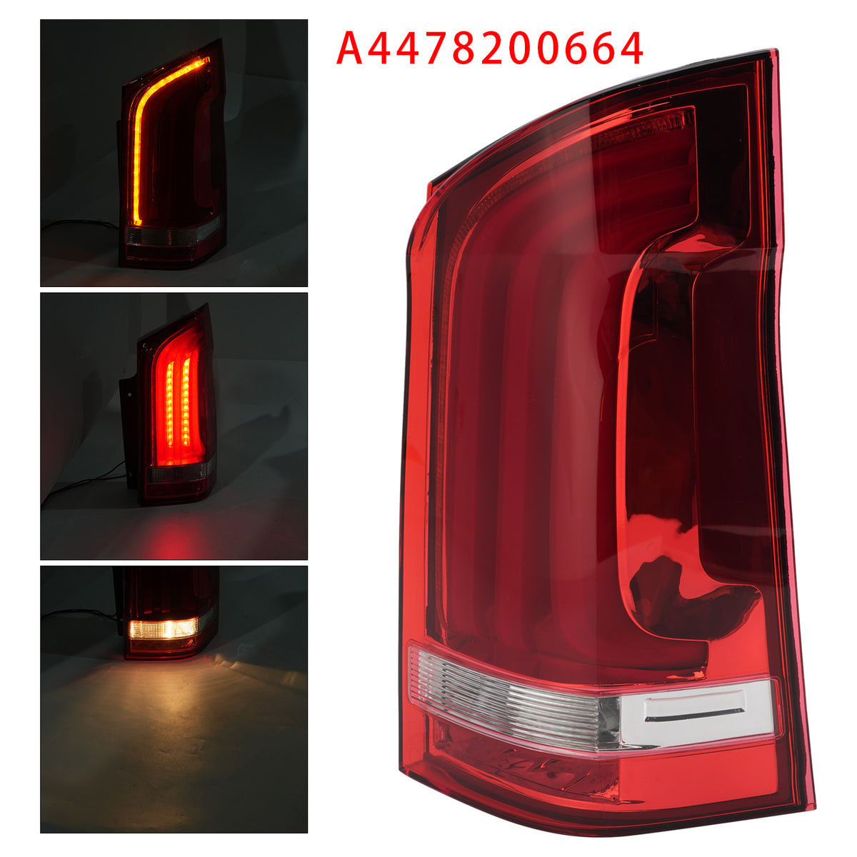 Feu arrière LED droit A4478200664 Pour Benz V Class W447 2014-2019