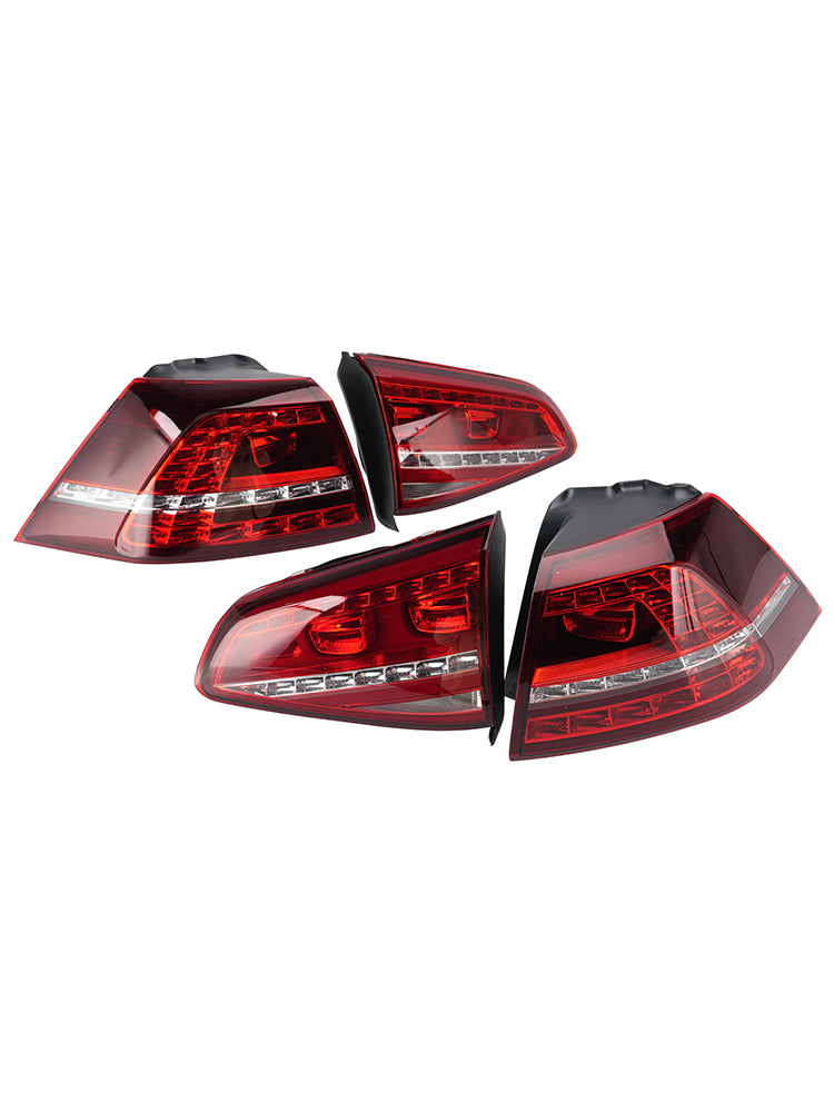 4PCS Kit feux arrière intérieurs extérieurs gauche Pour VW Golf VII MK7 1.2 TSI