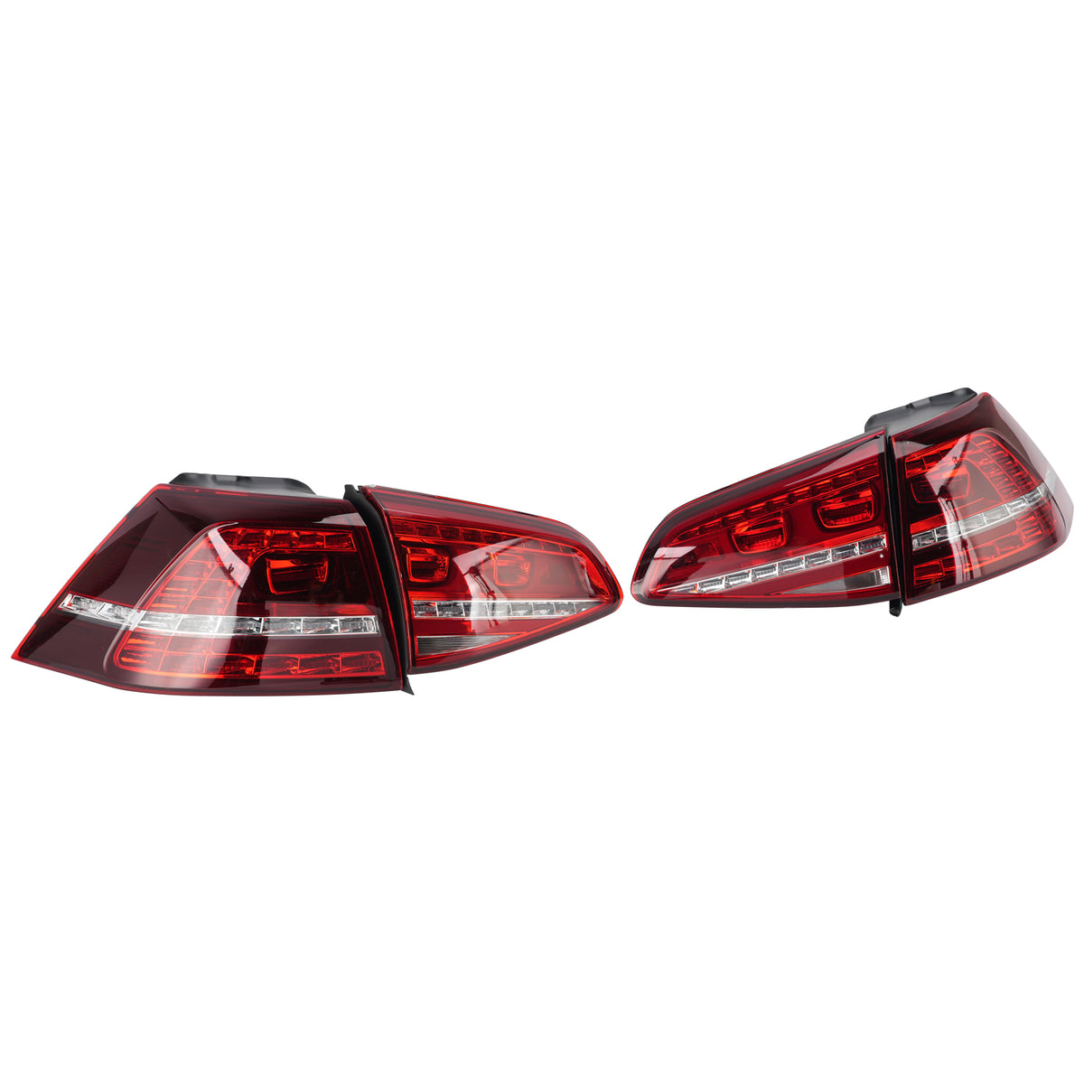 4PCS Kit feux arrière intérieurs extérieurs gauche Pour VW Golf VII MK7 1.2 TSI