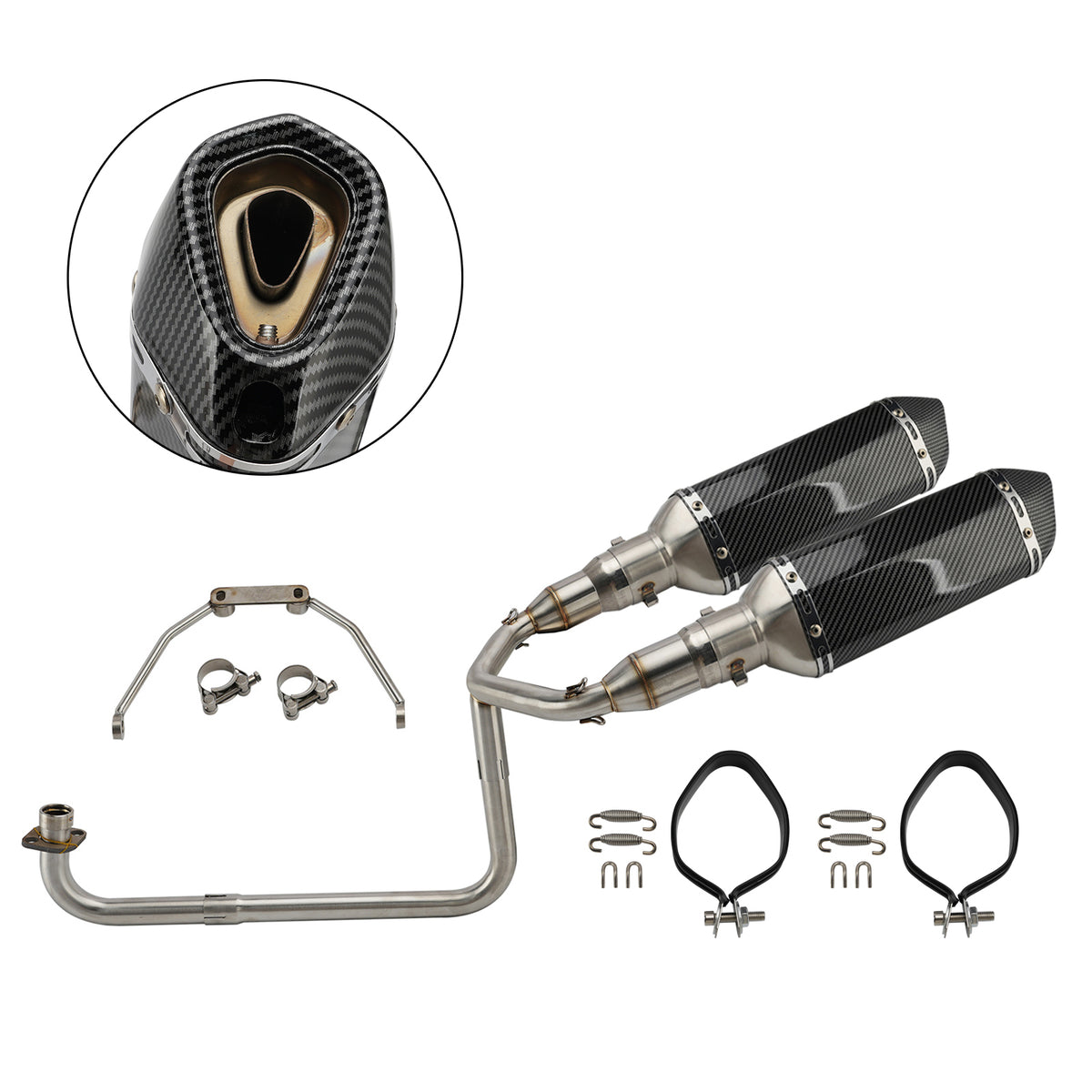 Kit Tuyaux Système D'Échappement Complet Pour Honda Grom Msx 126 2013-2026