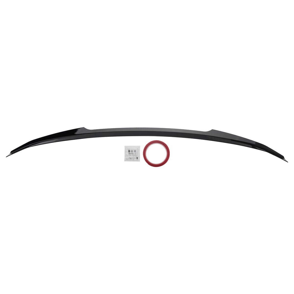 Spoiler arrière noir brillant style V highkick Pour VOLVO S60 Sedan 2019‑2022