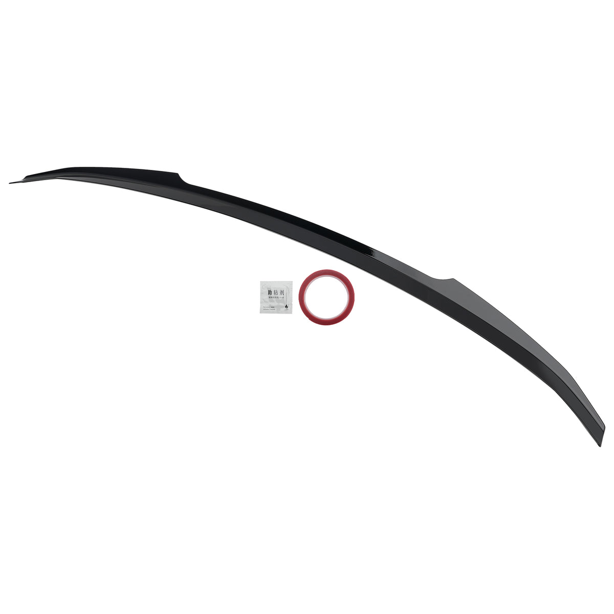 Spoiler arrière noir brillant style V highkick Pour VOLVO S60 Sedan 2019‑2022