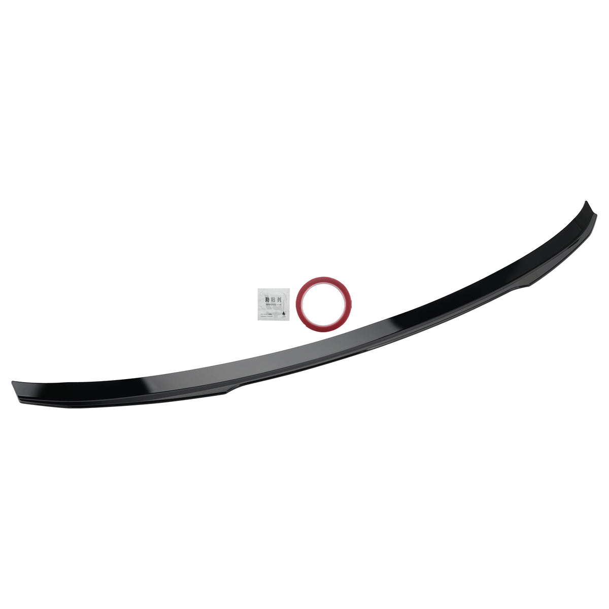 Spoiler arrière noir brillant style V highkick Pour VOLVO S60 Sedan 2019‑2022