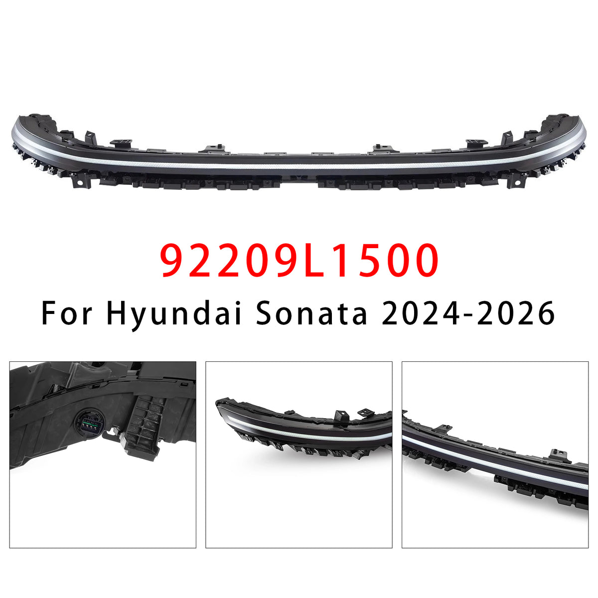 Barre de feu de position central LED DRL Pour Hyundai Sonata 2024-2026