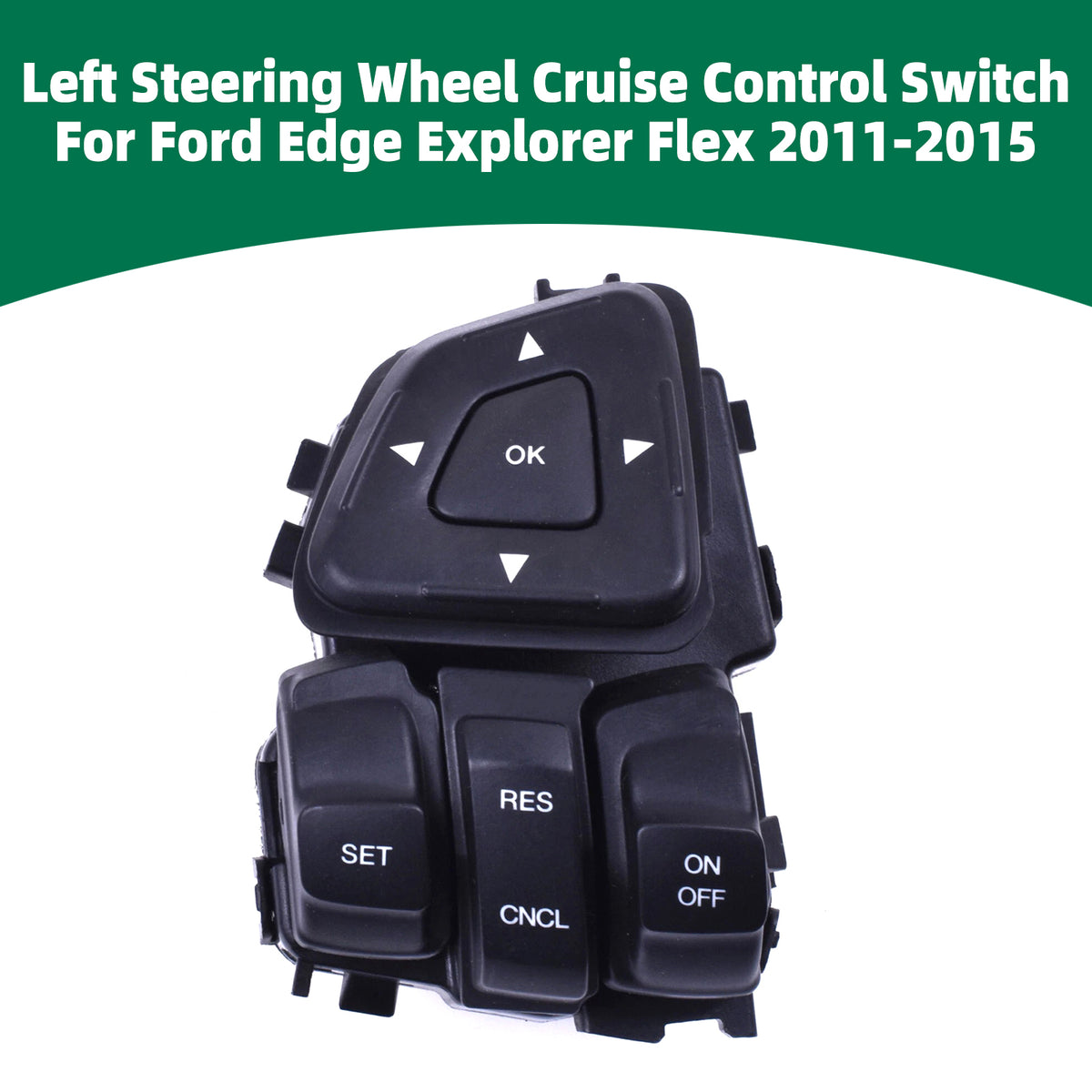 Interruttore di controllo della velocità del volante sinistro per Ford Edge Explorer Flex 2011-2015