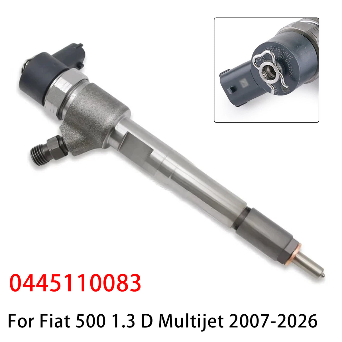 1X Iniettore di carburante per Fiat 500 1.3 D Multijet 2007-2026 0445110083