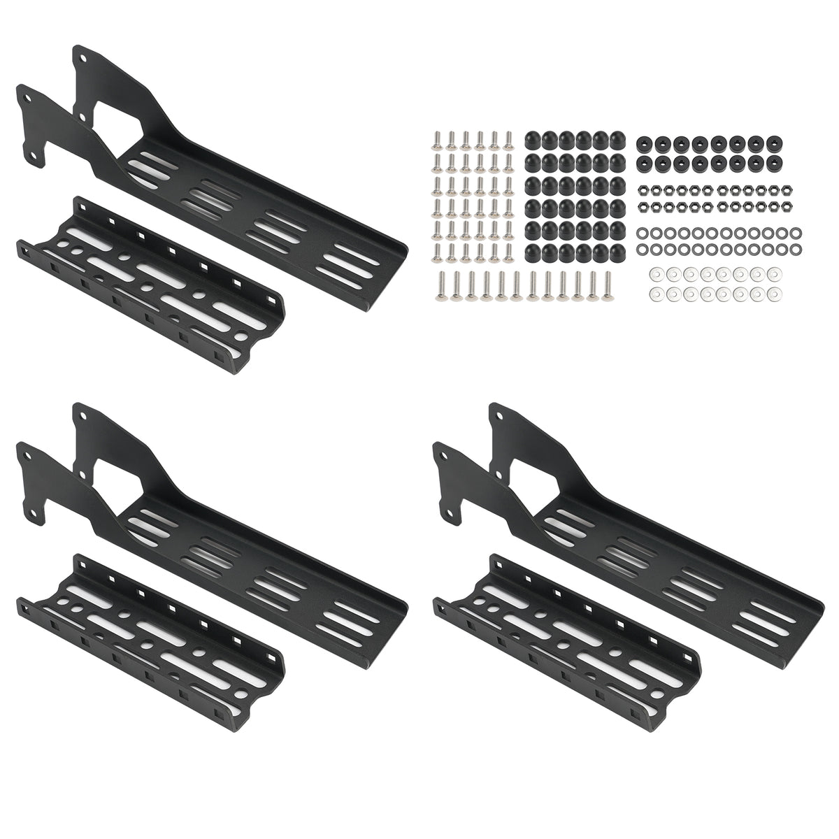 3 Pièces Supports de fixation L pour auvent robustes pour galerie de toit