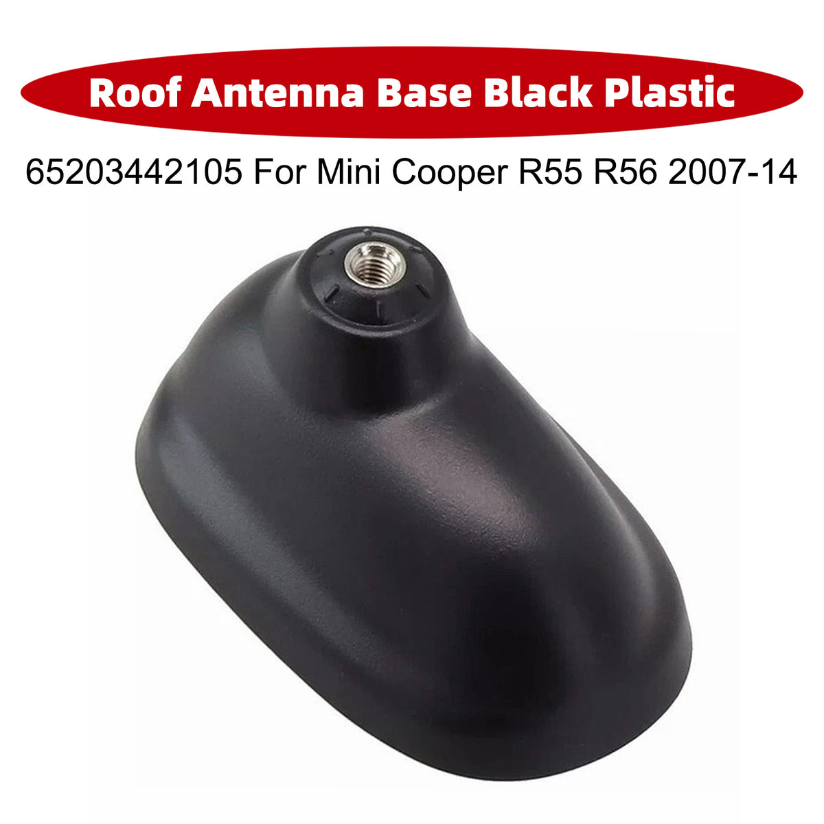 Base d'Antenne de Toit Noir Plastique 65203442105 Pour Mini Cooper R55 R56 2007-2014