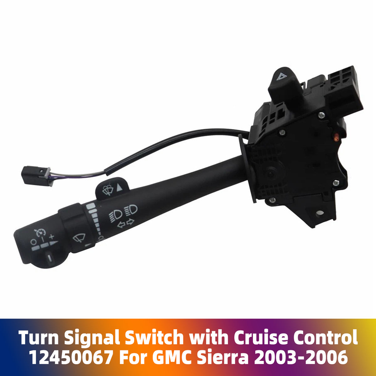 Interruttore degli indicatori di direzione con Cruise Control 12450067 per GMC Sierra 2003-2006