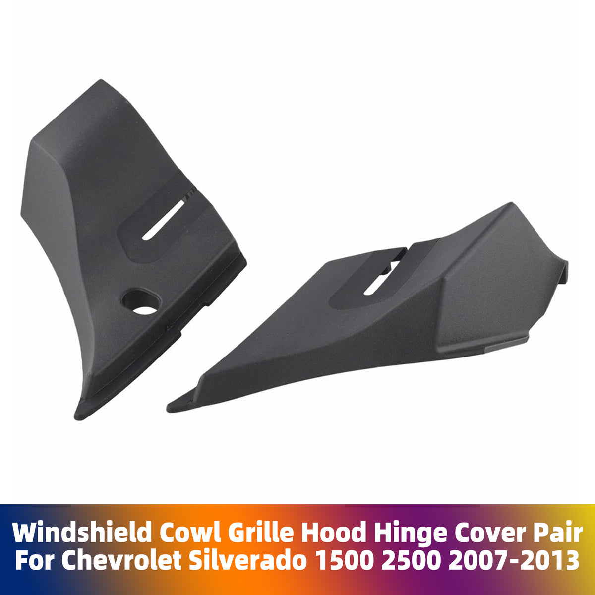 Coppia di cerniere del cofano della copertura della griglia del parabrezza per Chevrolet Silverado 1500 2500 2007-2013