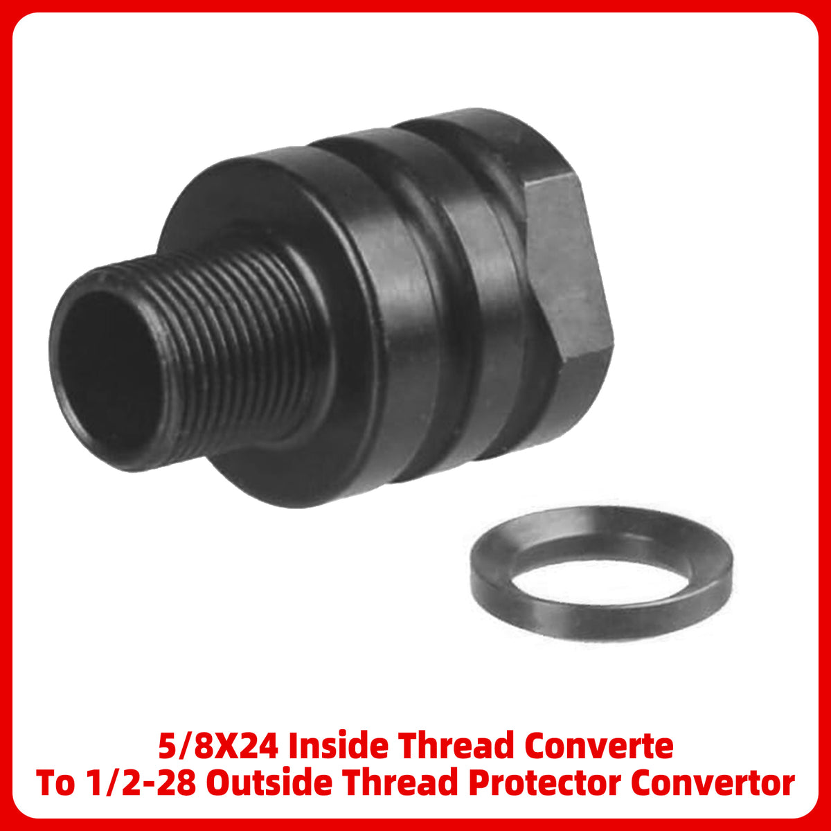 Protezione convertitore adattatore da filettatura interna 5/8X24 a filettatura esterna 1/2-28