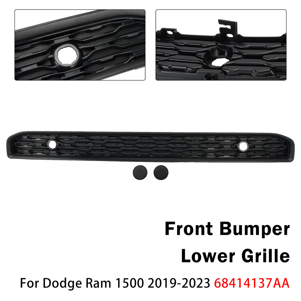 Grille inférieure pare‑chocs avant Pour Dodge Ram 1500 2019‑2023 68414137AA