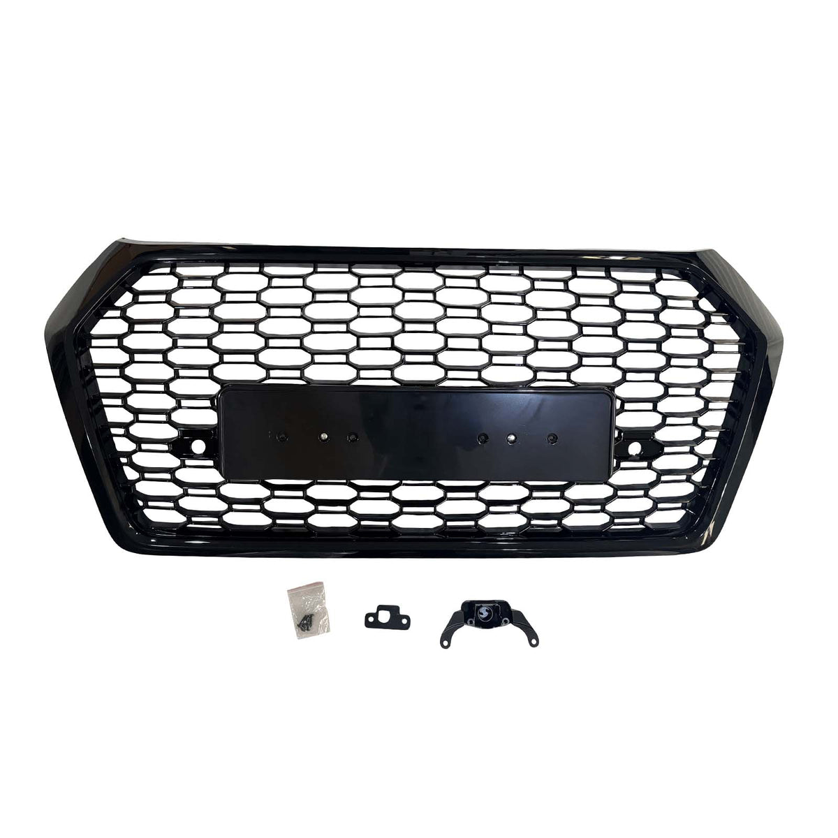 RSQ5-Style Front Honeycomb Mesh Grille Grill Pour Audi Q5 SQ5 2018-2020