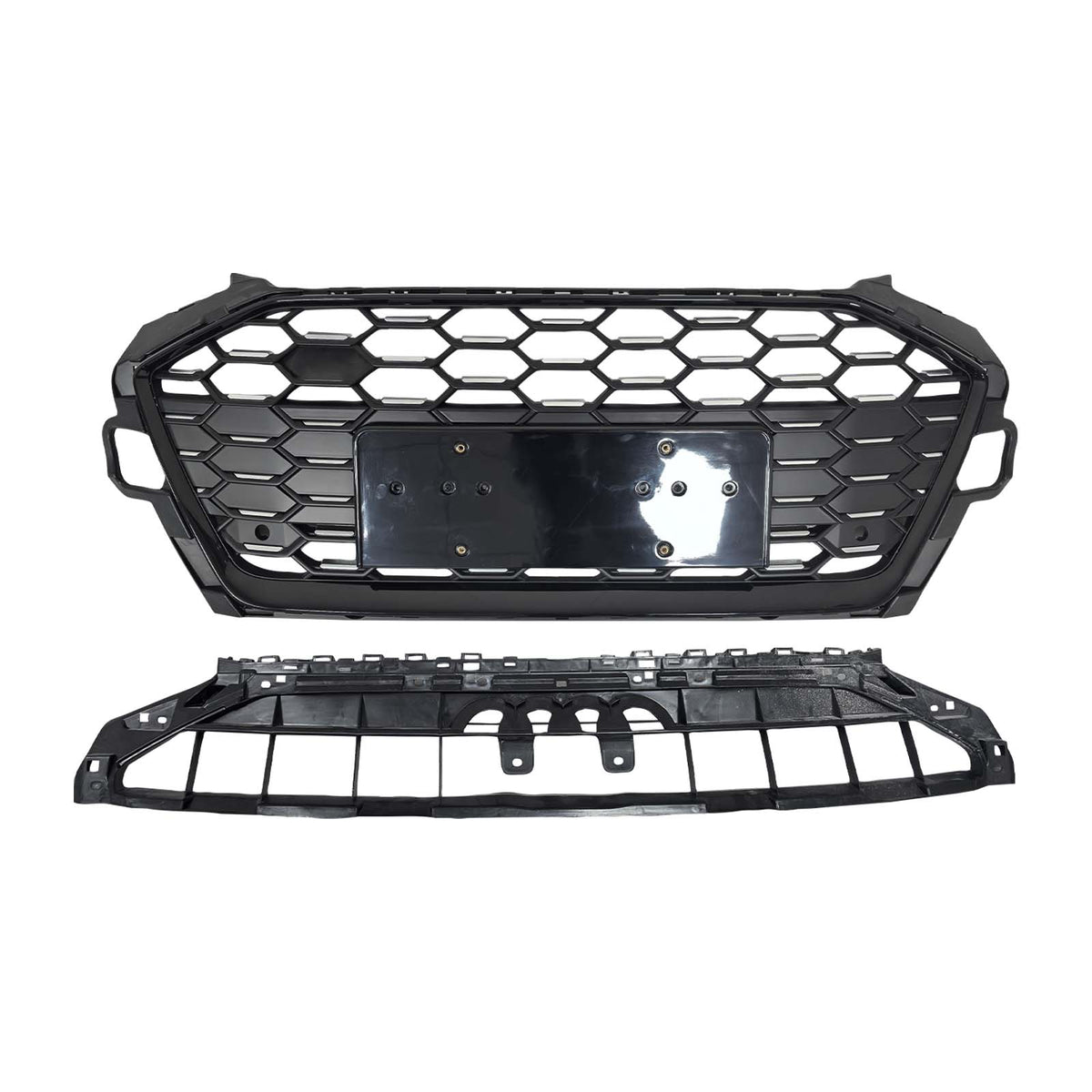 RS4‑Style Front Bumper Grille Grill 8W0853651D Pour Audi A4 S4 B9.5 2020‑2022