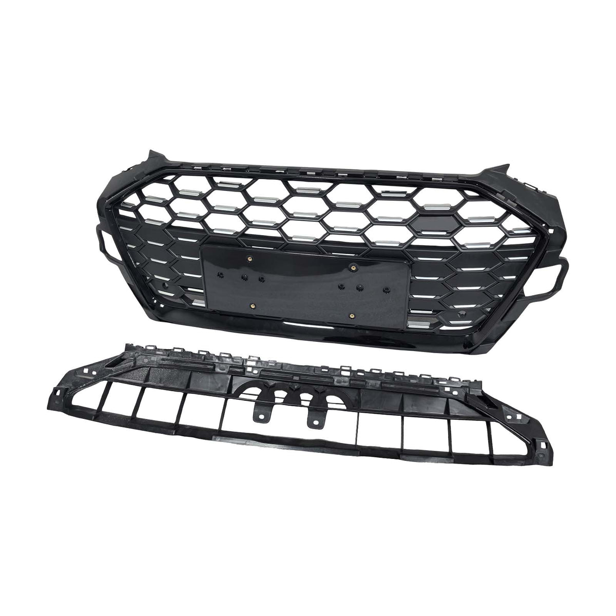 RS4‑Style Front Bumper Grille Grill 8W0853651D Pour Audi A4 S4 B9.5 2020‑2022
