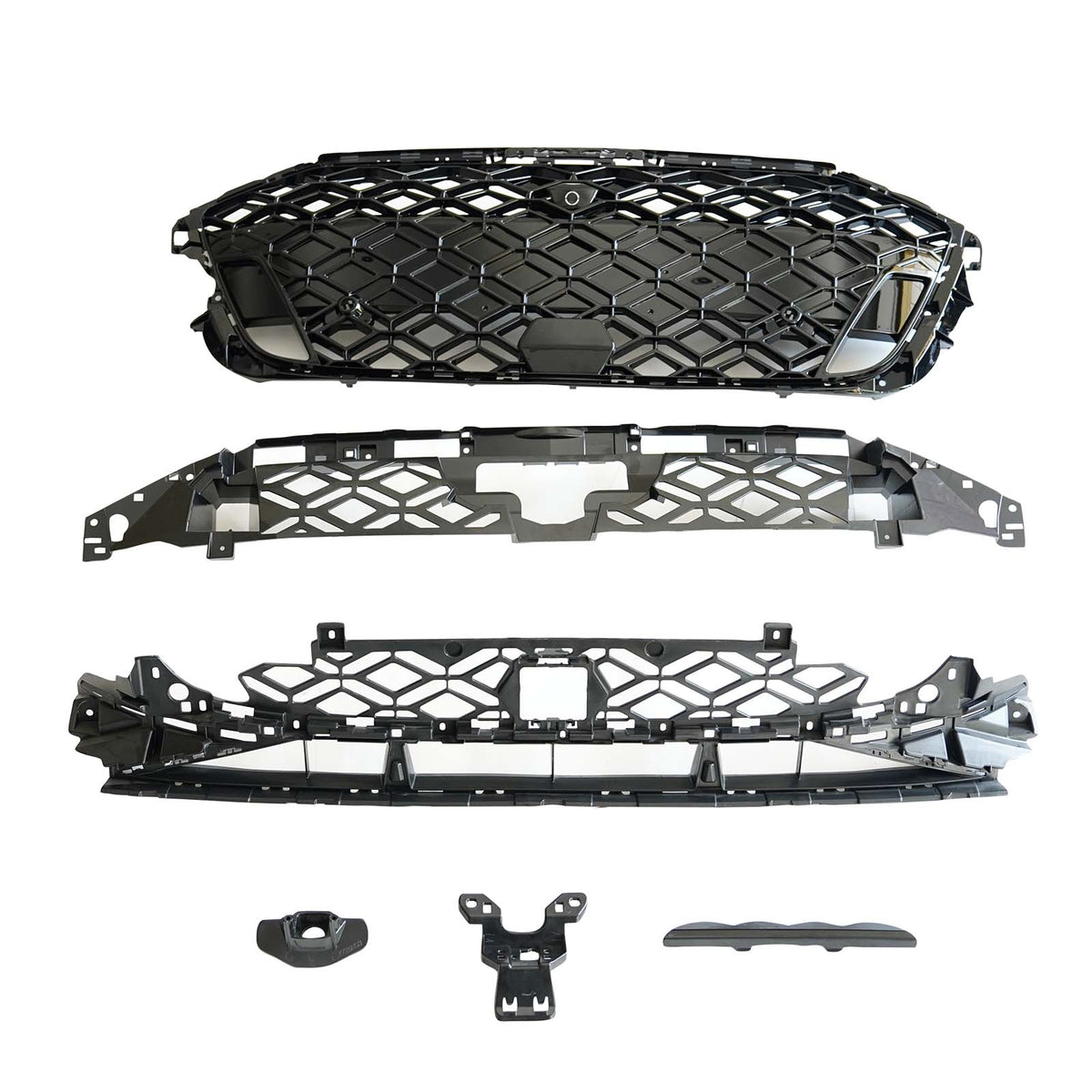Front Bumper Honeycomb Mesh Grille Grill Pour Audi A3 8Y S‑line 2025‑2026