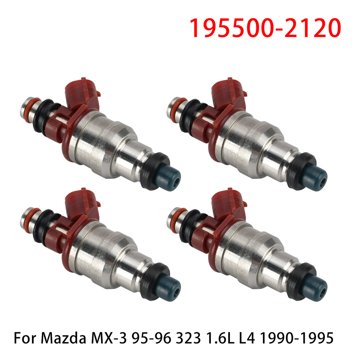 4X Iniettore di carburante per Mazda MX-3 95-96 323 1.6L L4 1990-1995 195500-2120