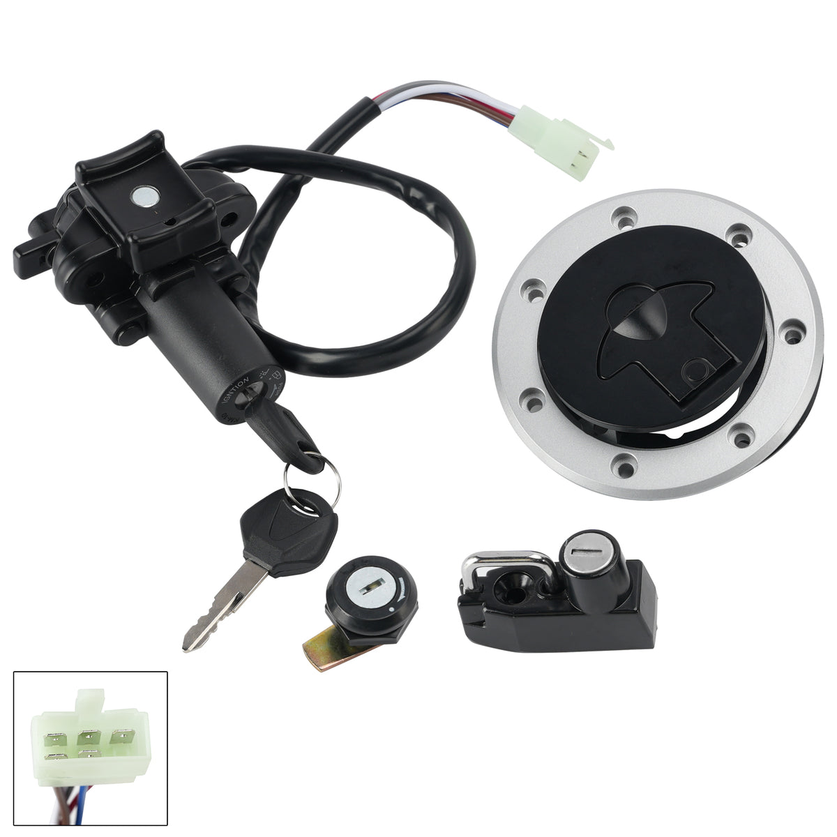 KIT SERRURES BOUCHON Jeu de Clef pour Kawasaki ZZ-R 600 ZX600 E 1993-2004