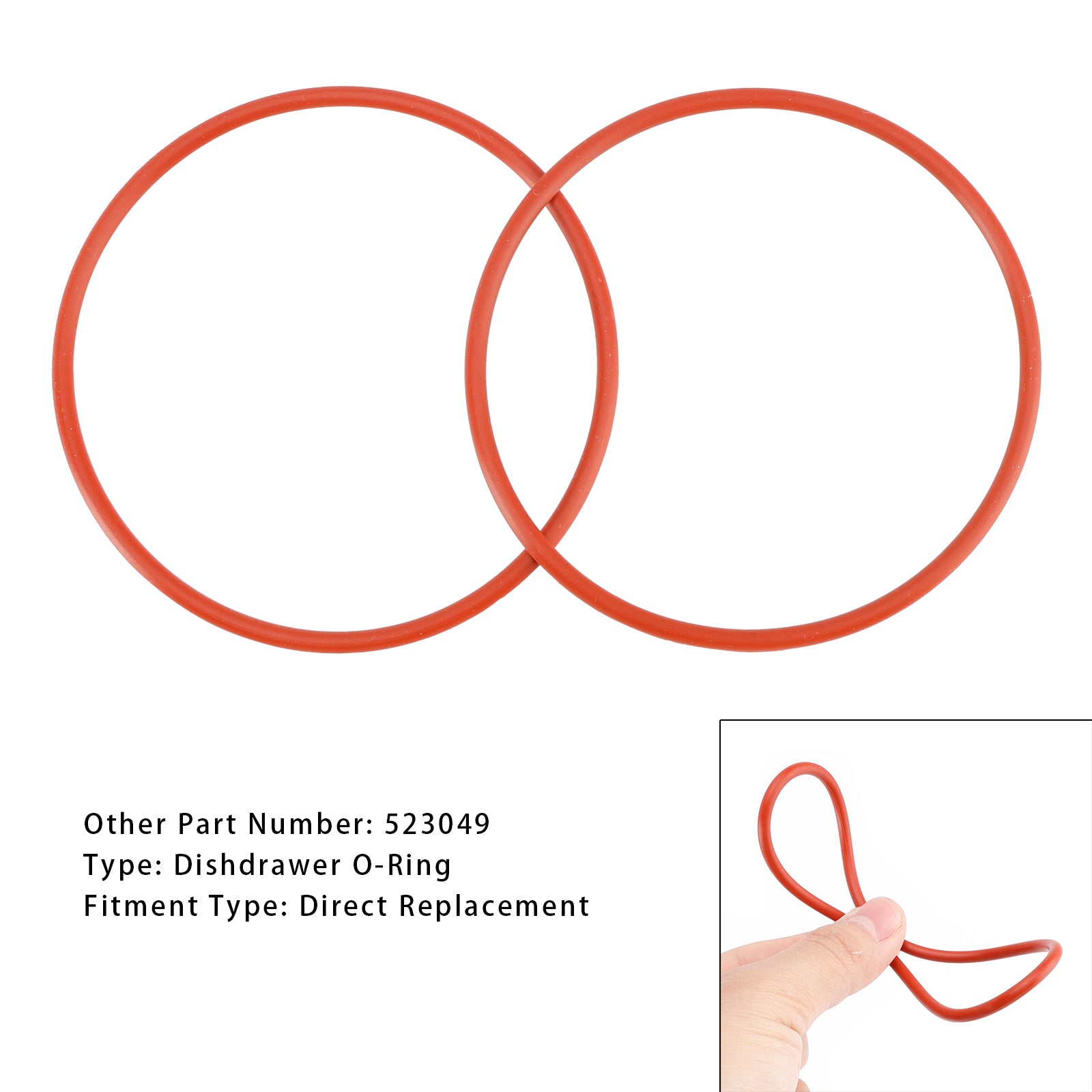O -ring za predal za posode Fisher Paykel (2 sobi) 523049