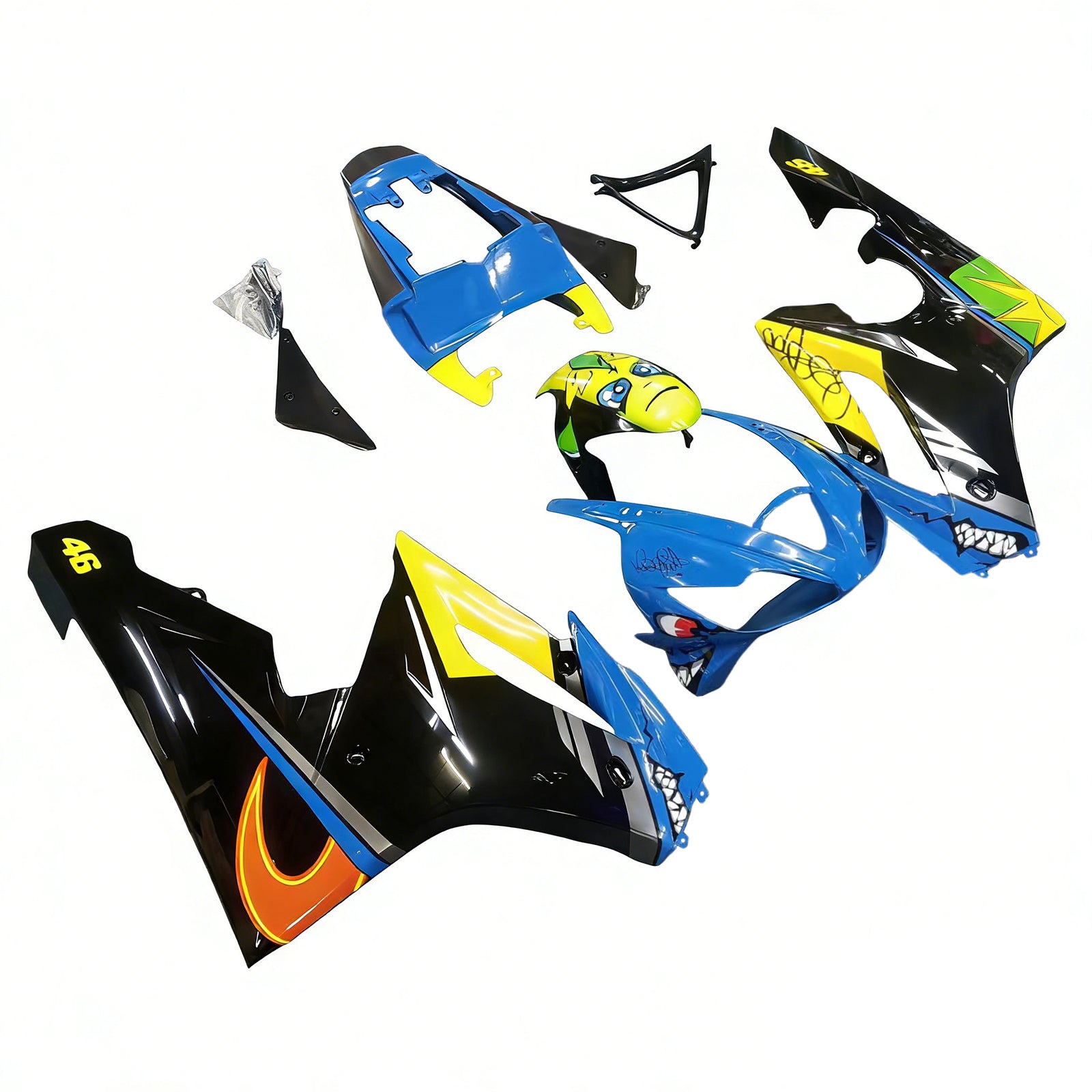 Kit de carénage en plastique ABS injecté compatible avec Triumph Daytona 675 2006-2008