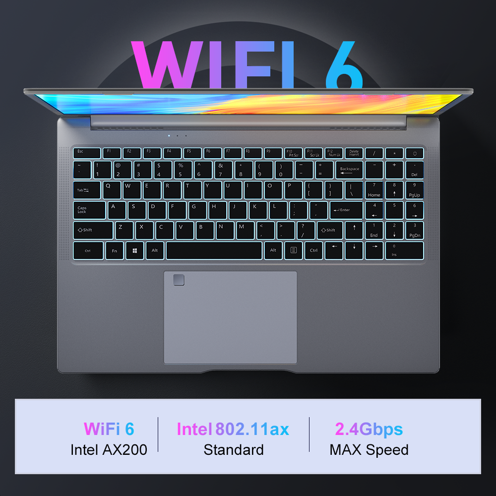 Ordinateur portable Ninkear N16 Pro 16 pouces 2 5K WiFi6 32 Go de RAM + 1 To SSD