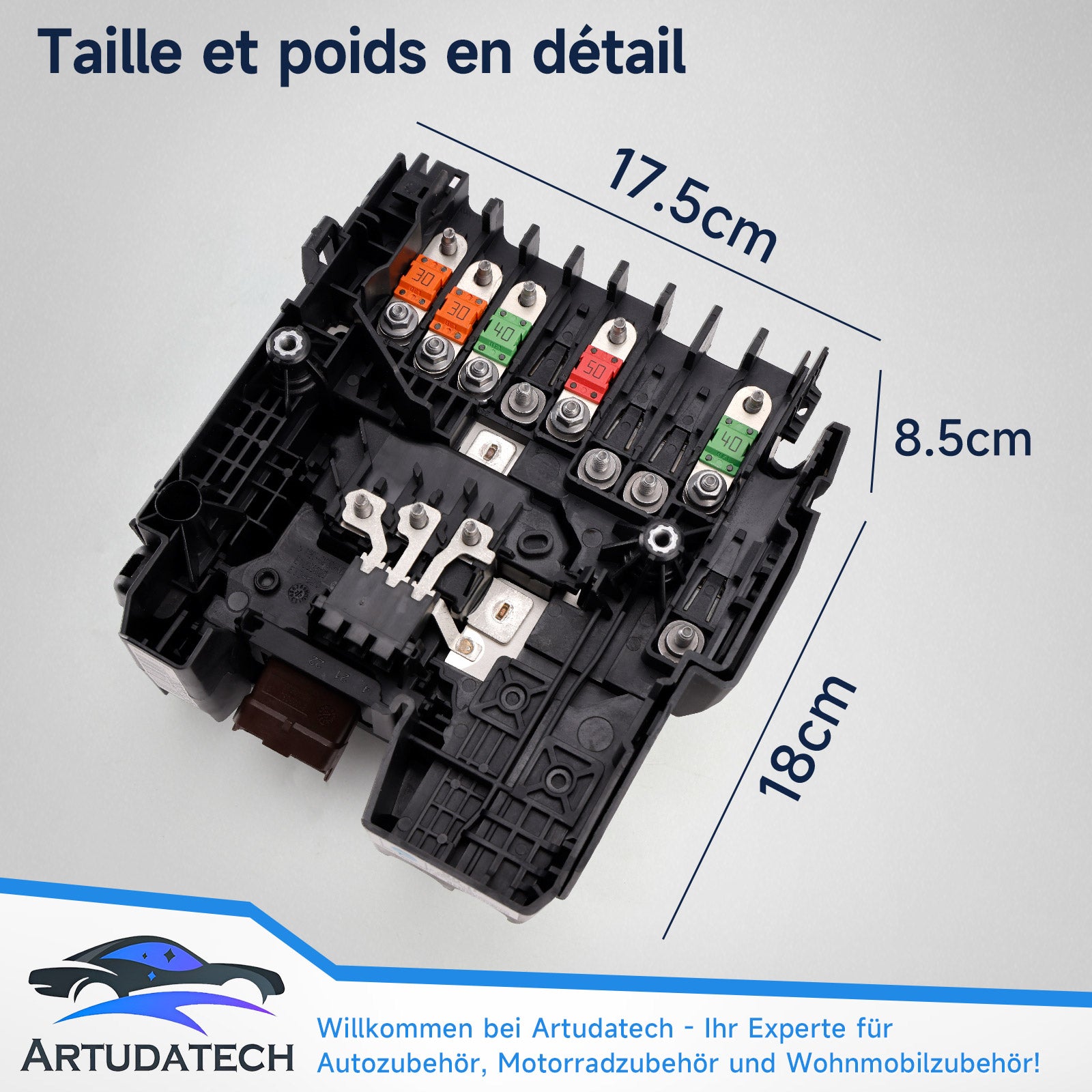 Modulo tensione scatola fusibili per Peugeot 5008 II 1.2, 1.6, 1.6 THP, 1.6 PureTech, 1.6 BlueHDi, 1.5 BlueHDi, 2.0 BlueHDi 2016+ Riferimento 9675350380 9675350286 Generico