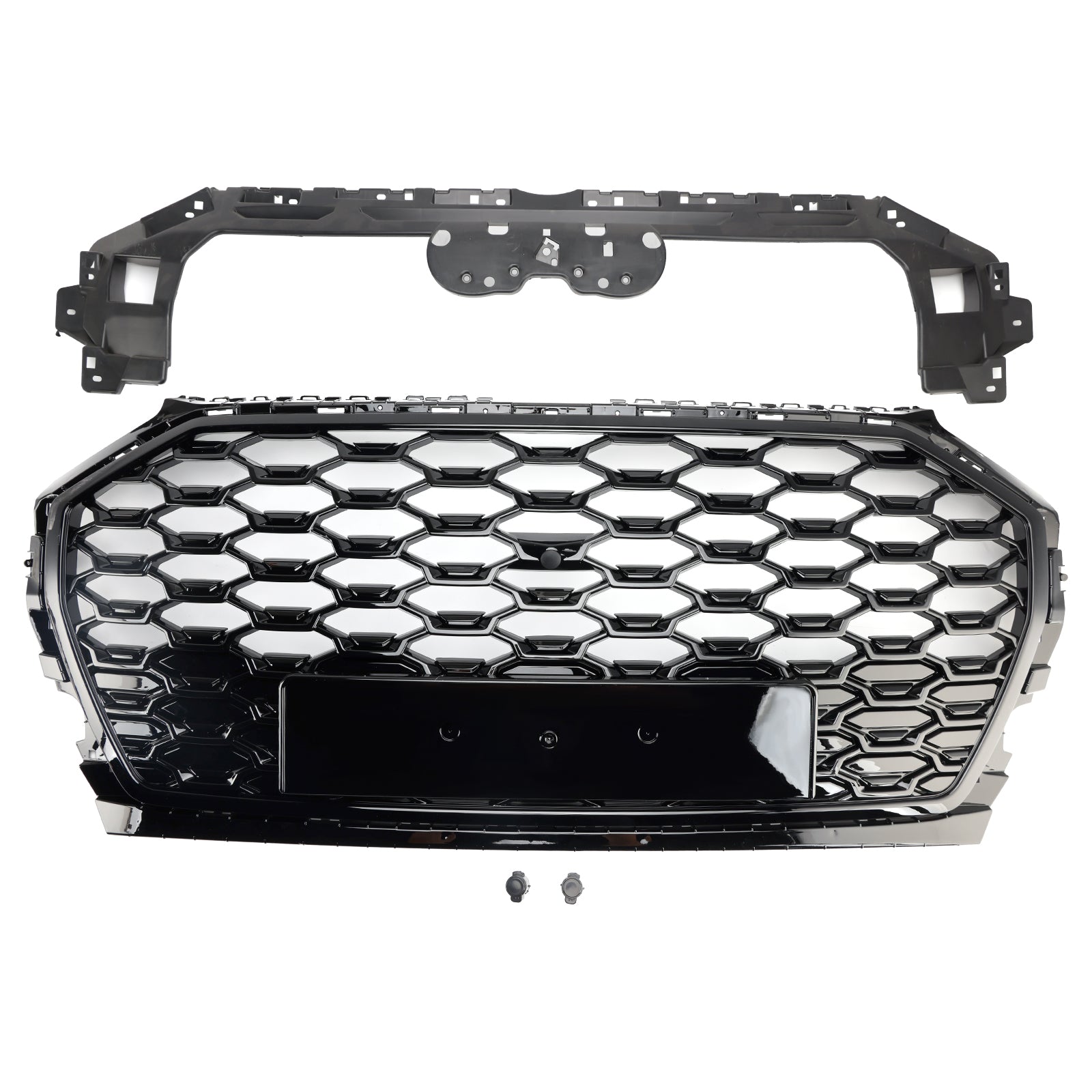 RSQ5 Style Front Honeycomb Mesh Grill Grille Pour Audi Q5 SQ5 2021-2025