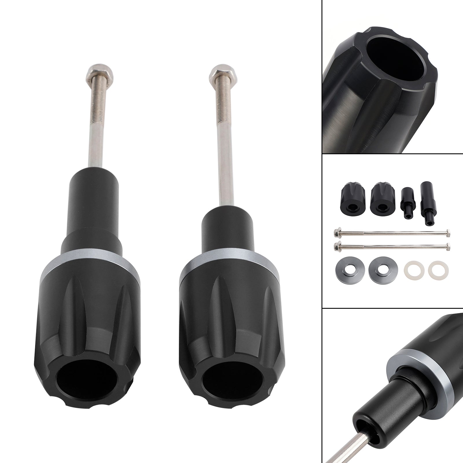 CNC zaščita pred okvirjem proti trku za Kawasaki Ninja 650 2017-2023, zlato in črno