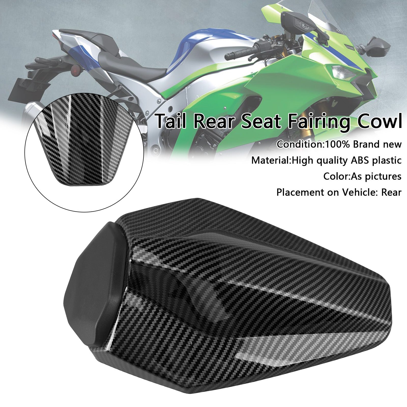 Racing posteriore sella per Kawasaki ZX10R ZX-10R 2016-2025