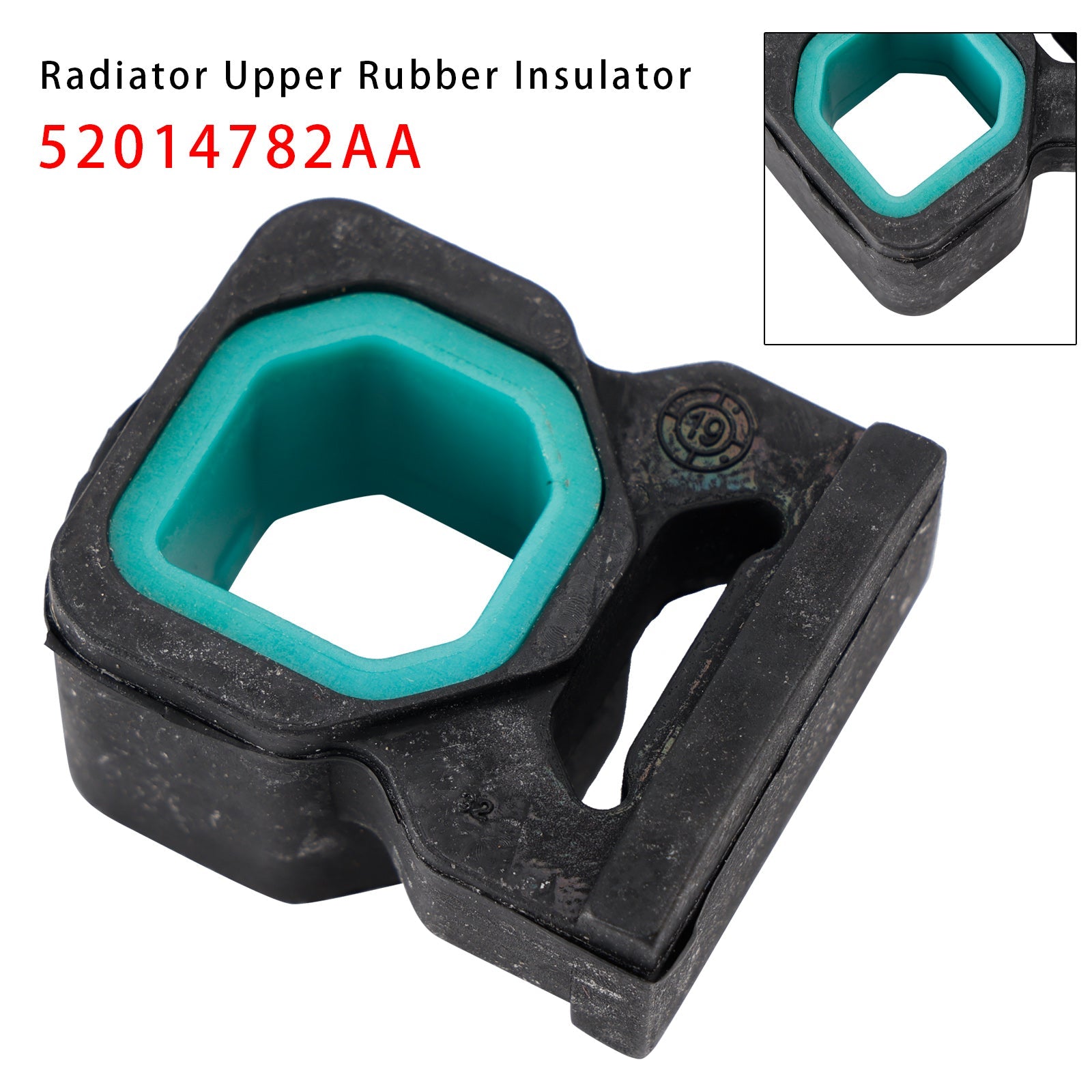 Aislante de goma superior del radiador para Chrysler Pacifica y Jeep Cherokee (2014-2021) - Número de pieza :52014782AA
