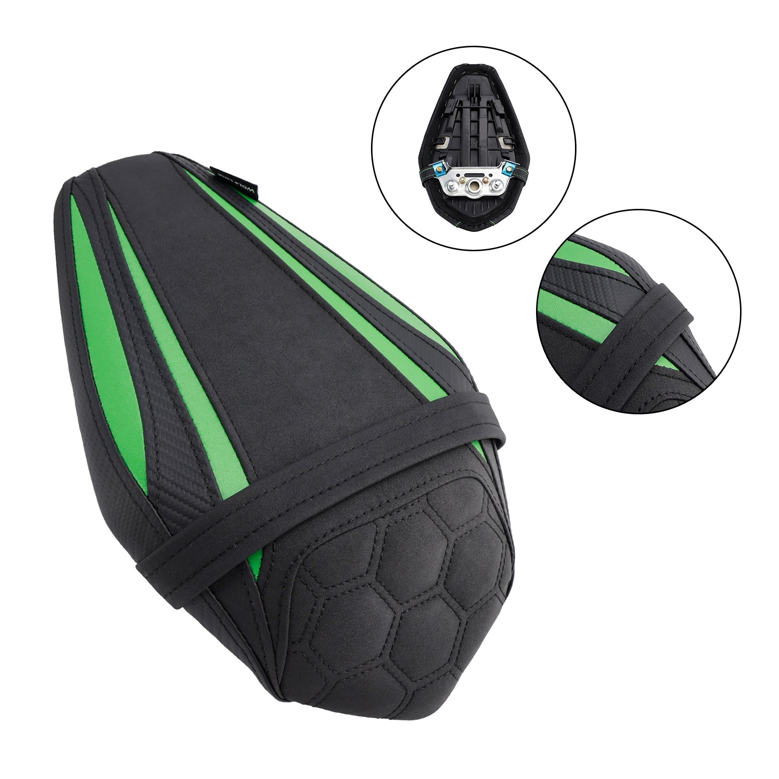 Sella passeggeri posteriore verde per Kawasaki ZX-10R/RR 2021-2023