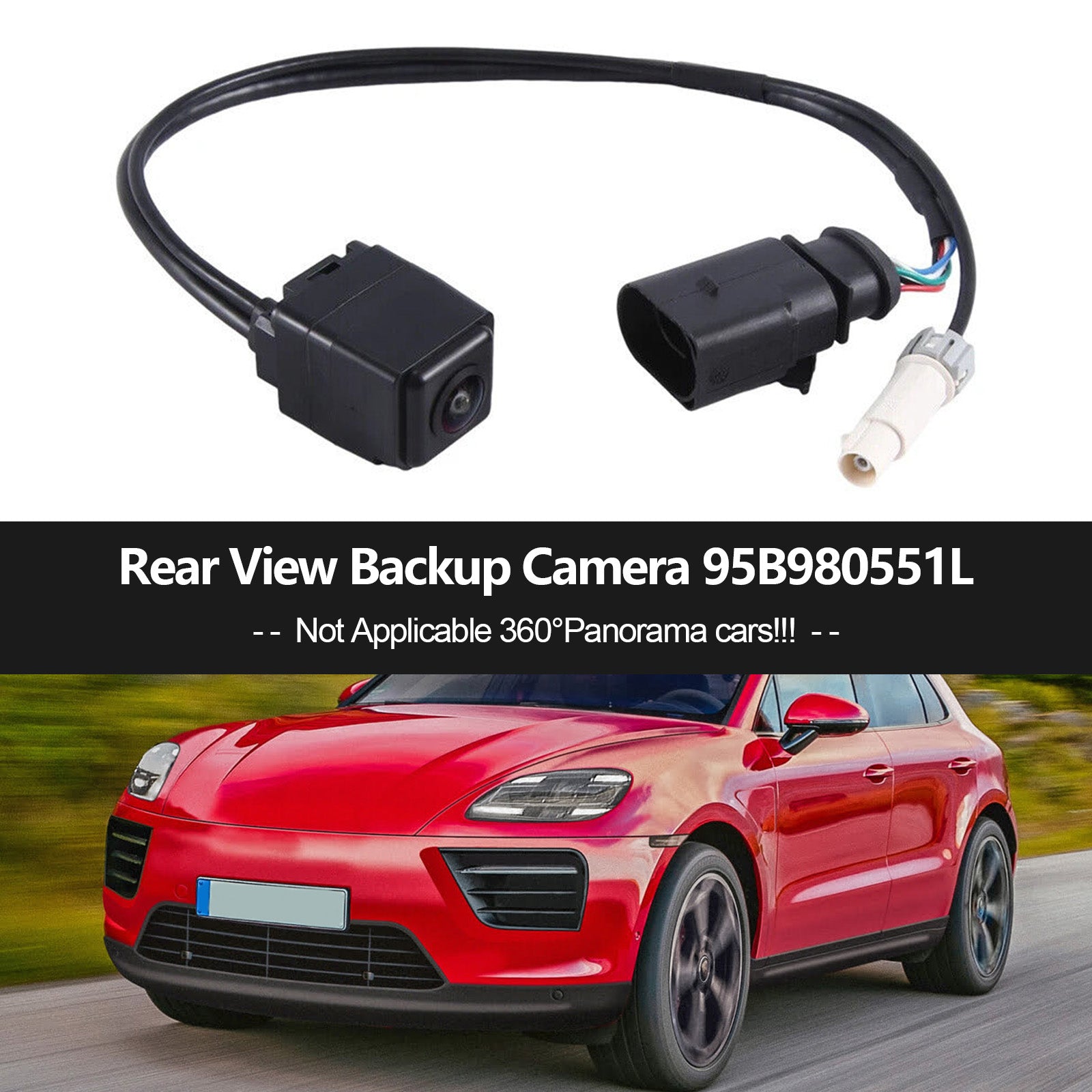Rear View Backup Camera 95B980551L Pour Porsche Macan Boxster 911 2019-2023