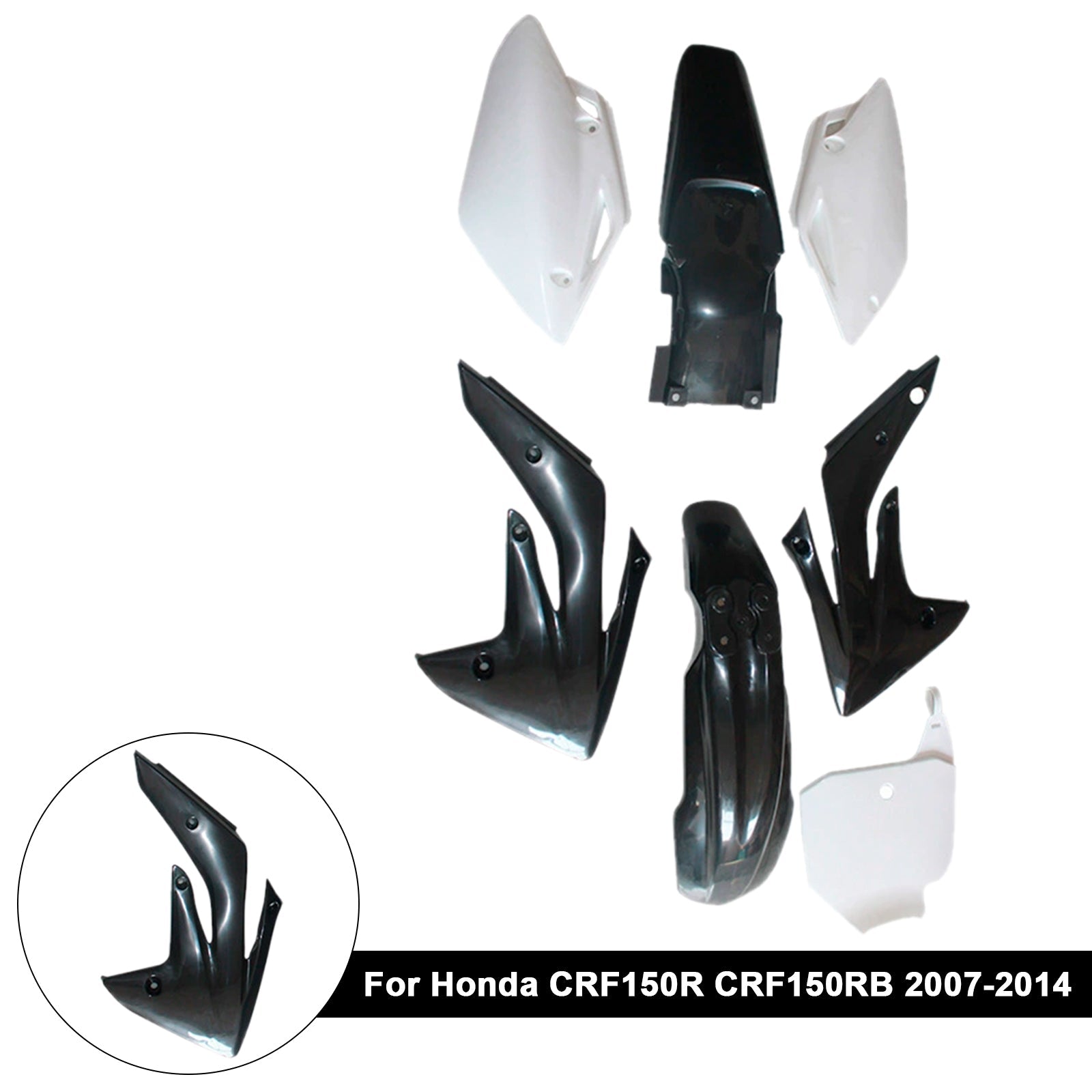 Kit de carrosserie en plastique pour Honda CRF150R/RB 2007-2014, carénage de garde-boue