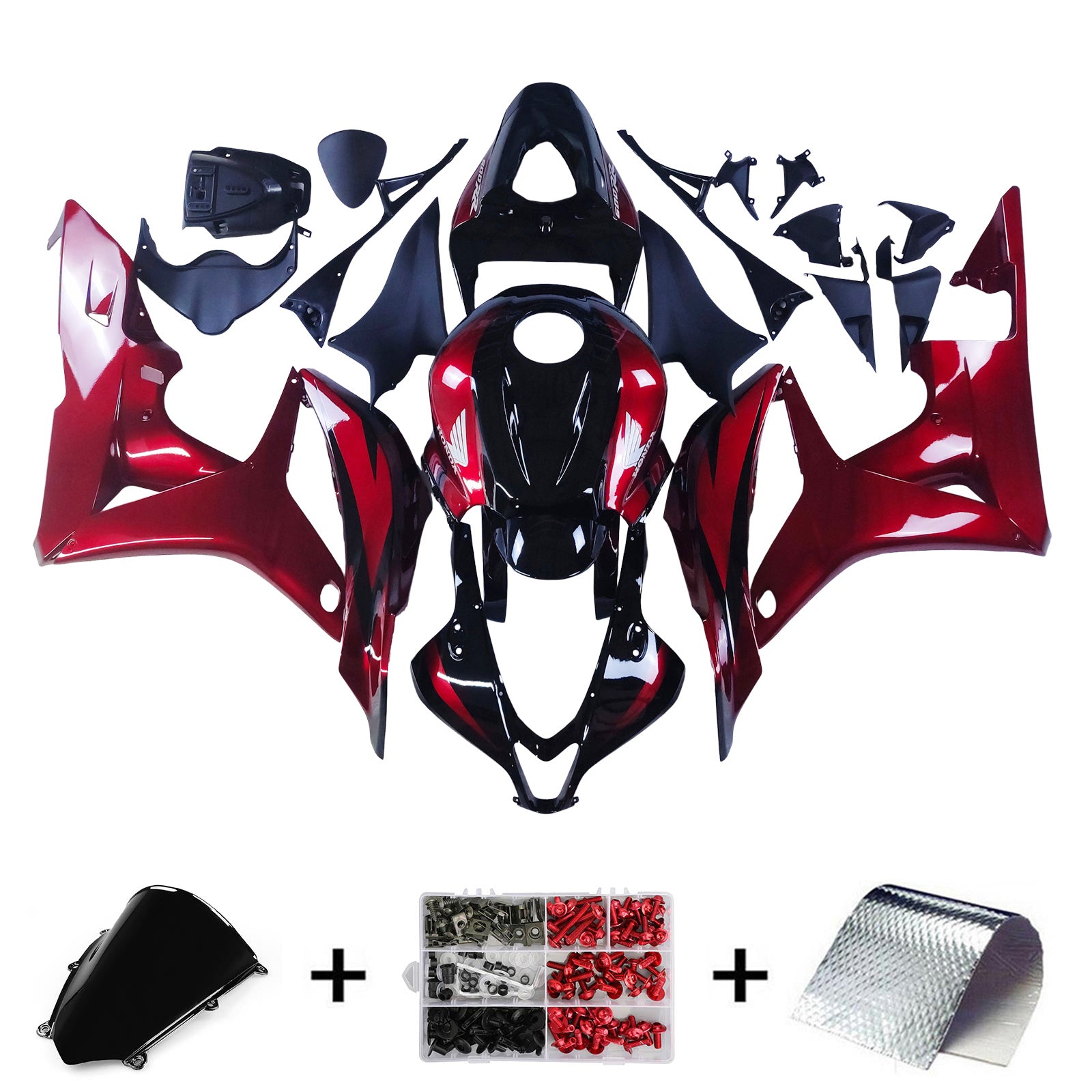 ABS Plastic Kairing Kit voor Honda CBR600R 2007-2008 F5