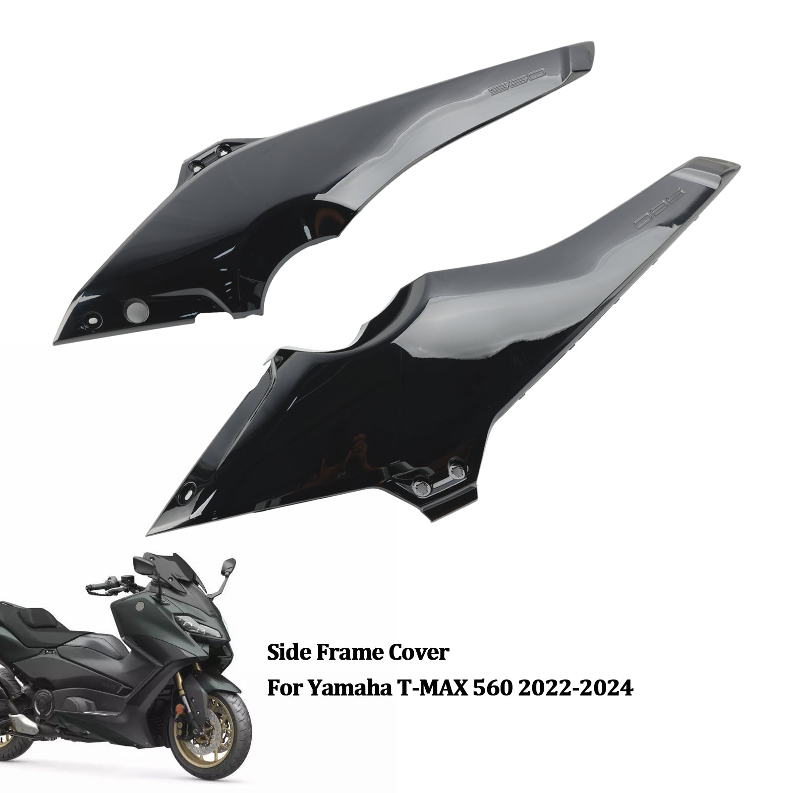 Boczne panele osłony ramy, owiewki dla Yamaha T-Max 560 2022-2024