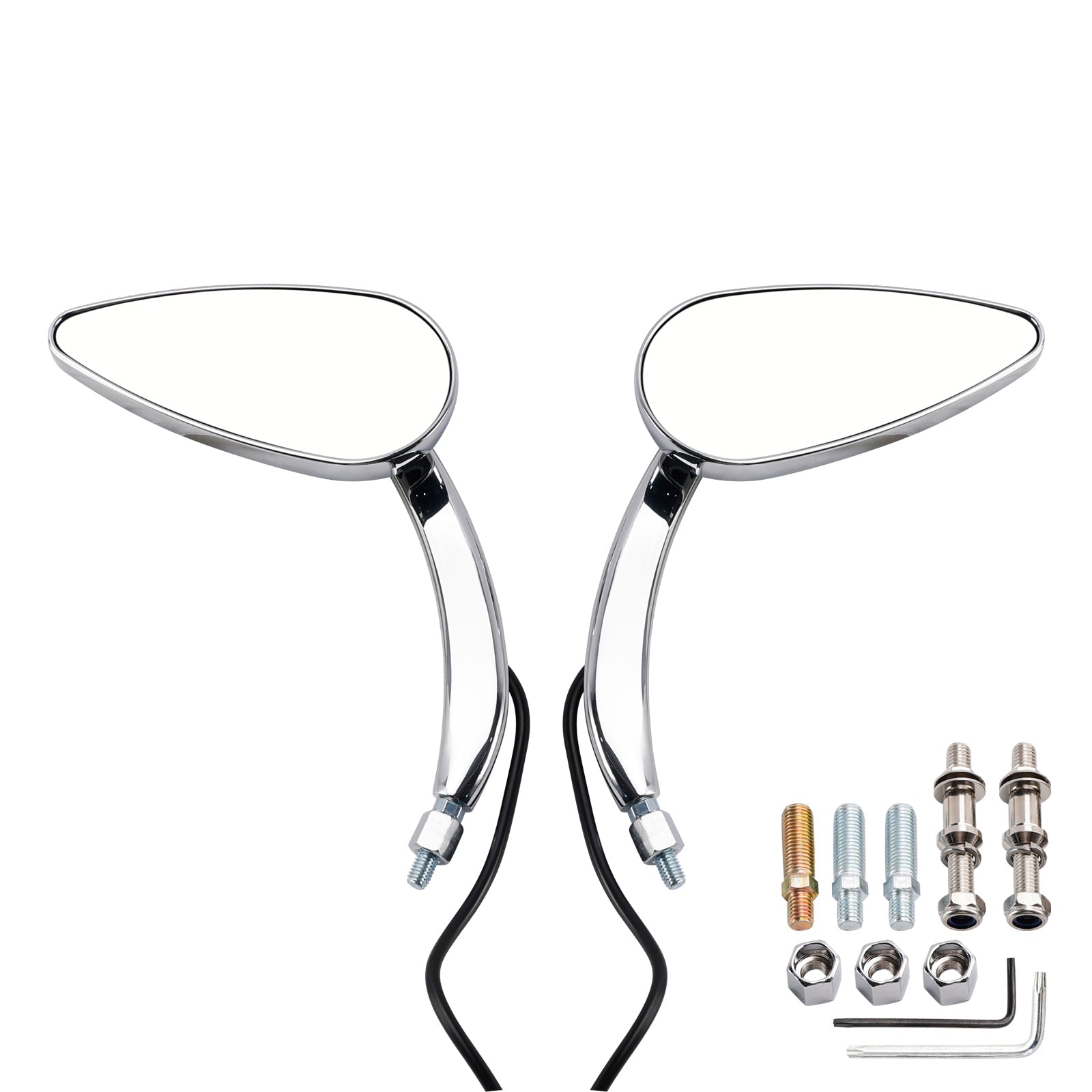 Personalizirani LED Chrome Miroms za Electra Street Road Glide 1990-2021