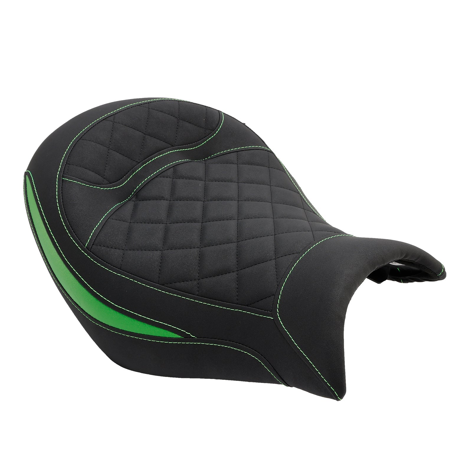 Sede del conducente Raider Kawasaki Vulcan S VN650 2015-2023, cuscino in poliuretano verde