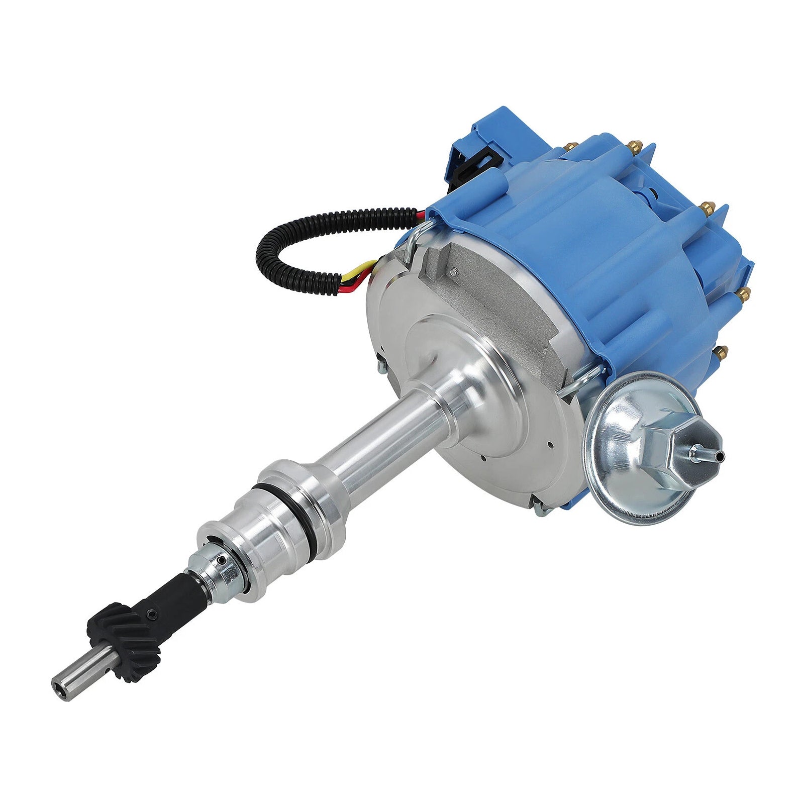 Distributore di'Bobina di accensione con tappo blu per motore Ford Windsor 221 260 289 302 V8 con bobina da 65 000 giri/min 1030213