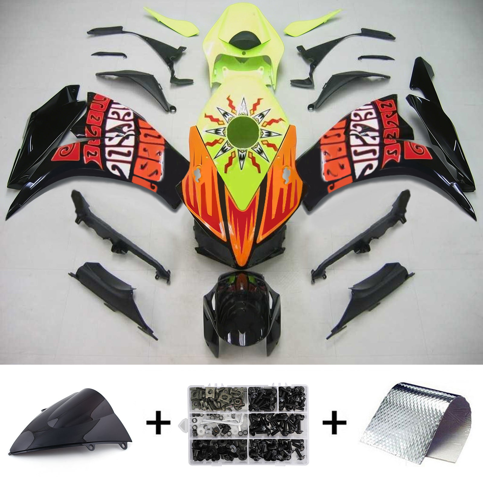 Kit de carénage par injection, carrosserie en plastique ABS pour Honda CBR1000RR 2012-2016