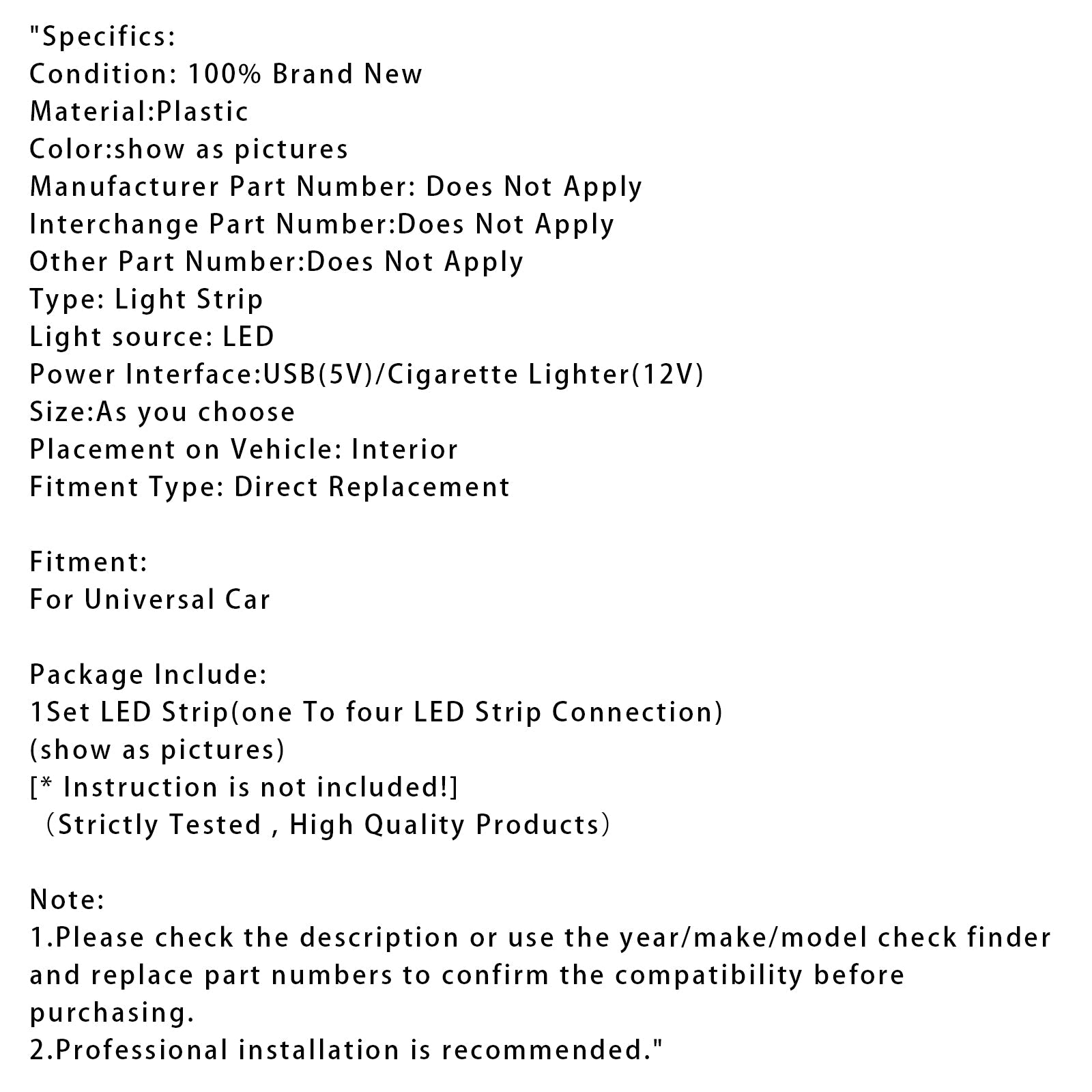 Franja de luz LED RGB para el interior del automóvil, atmósfera del piso, con control remoto y aplicación por aplicación