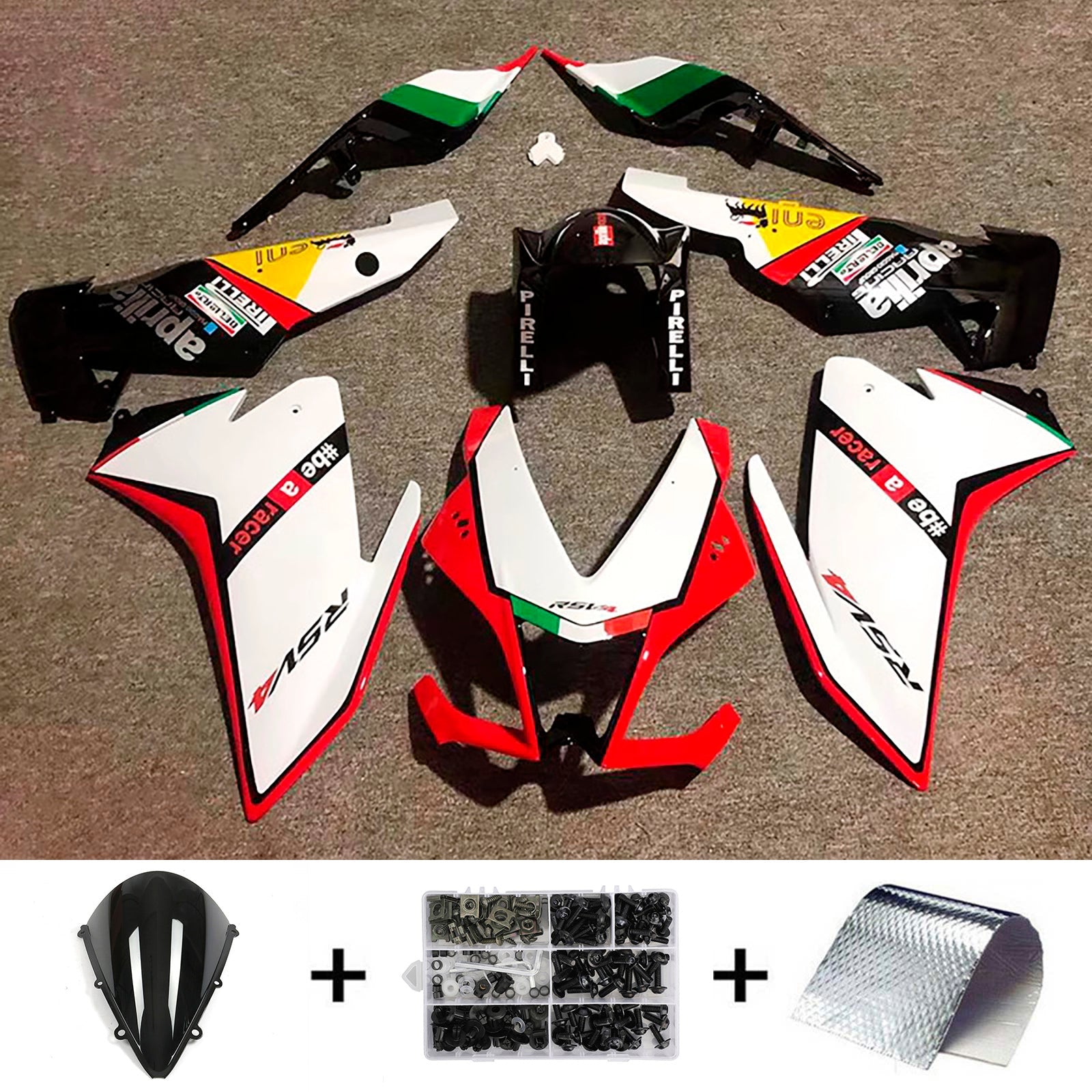 Kit de carénage d'injection Aprilia RSV4 1000 2009-2015 Carrosserie Plastique ABS