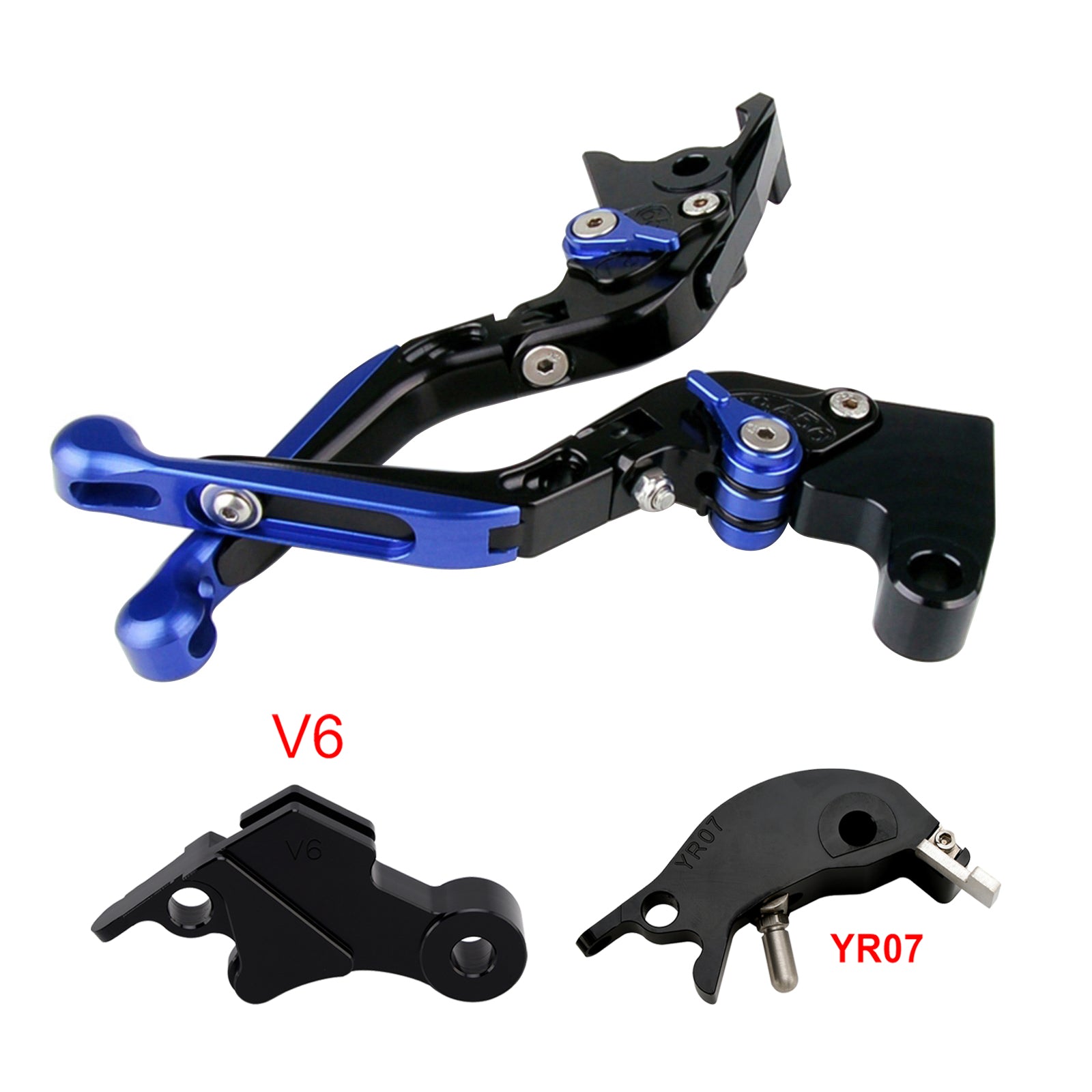 Levier de frein et d'embrayage réglable compatible avec YAMAHA XSR900 XSR900GP MT-09 MT-09SP 24-25