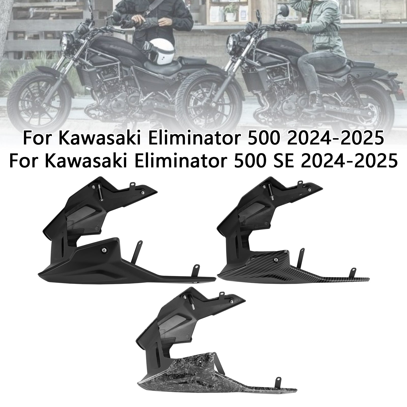 Carénages inférieurs complets pour Kawasaki Eliminator 400/450/500 2024-2025