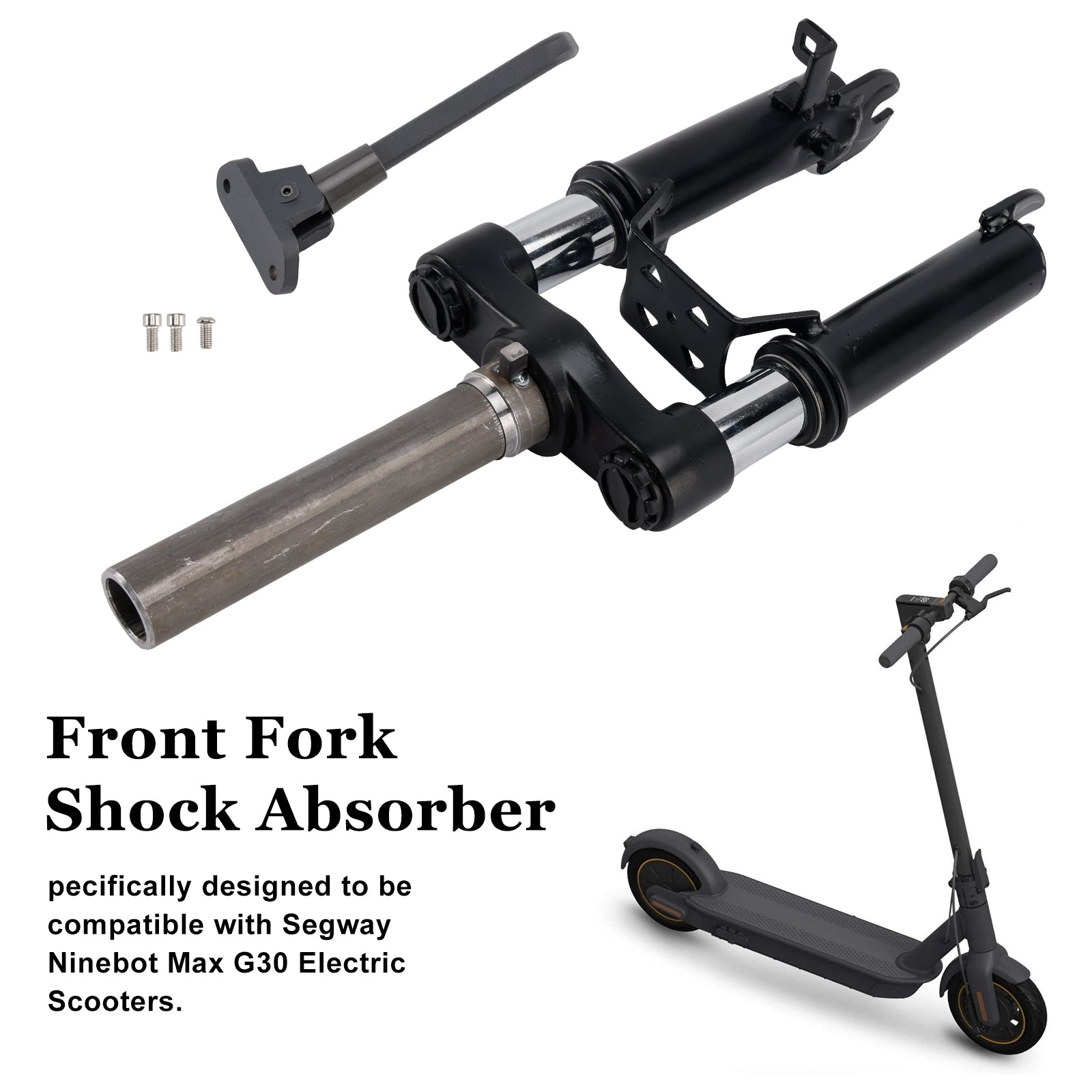 Vorkschokdemper met voetsteun voor Ninebot Max G30 scooter