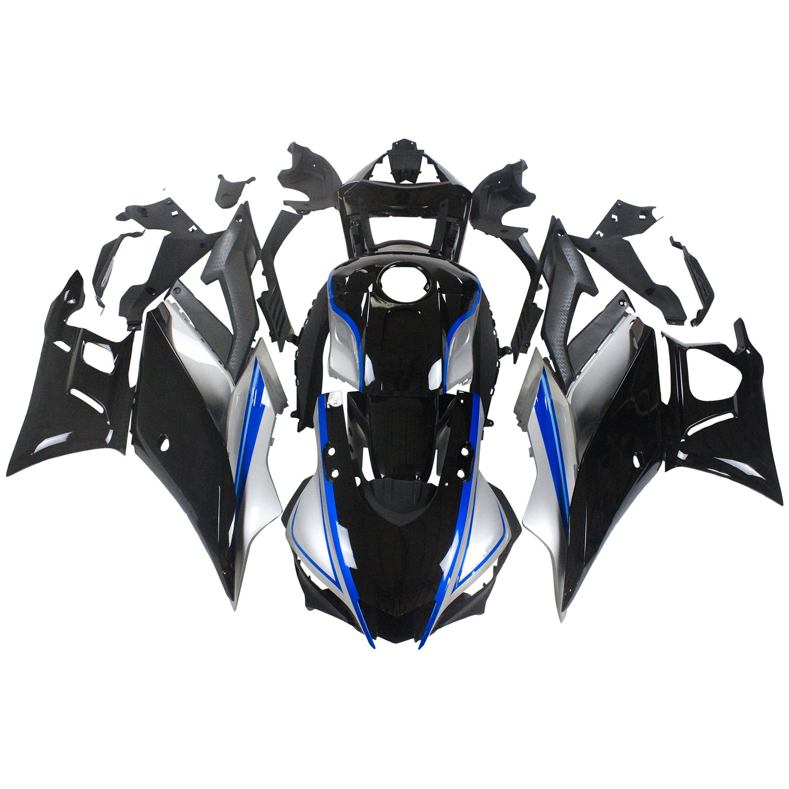 Injection carénage kit carrosserie plastique ABS fit pour Yamaha YZF-R3 R25 2019-2021