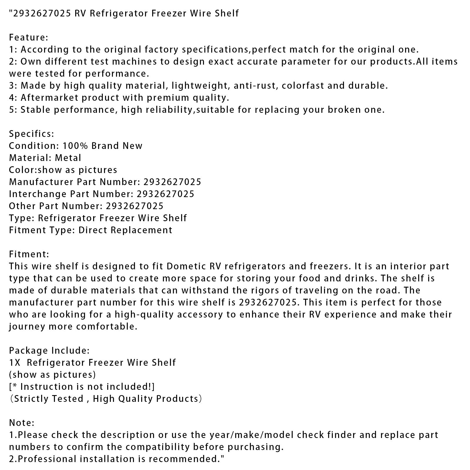 Scaffale in metallo per frigorifero e congelatore da campeggio 2932627025