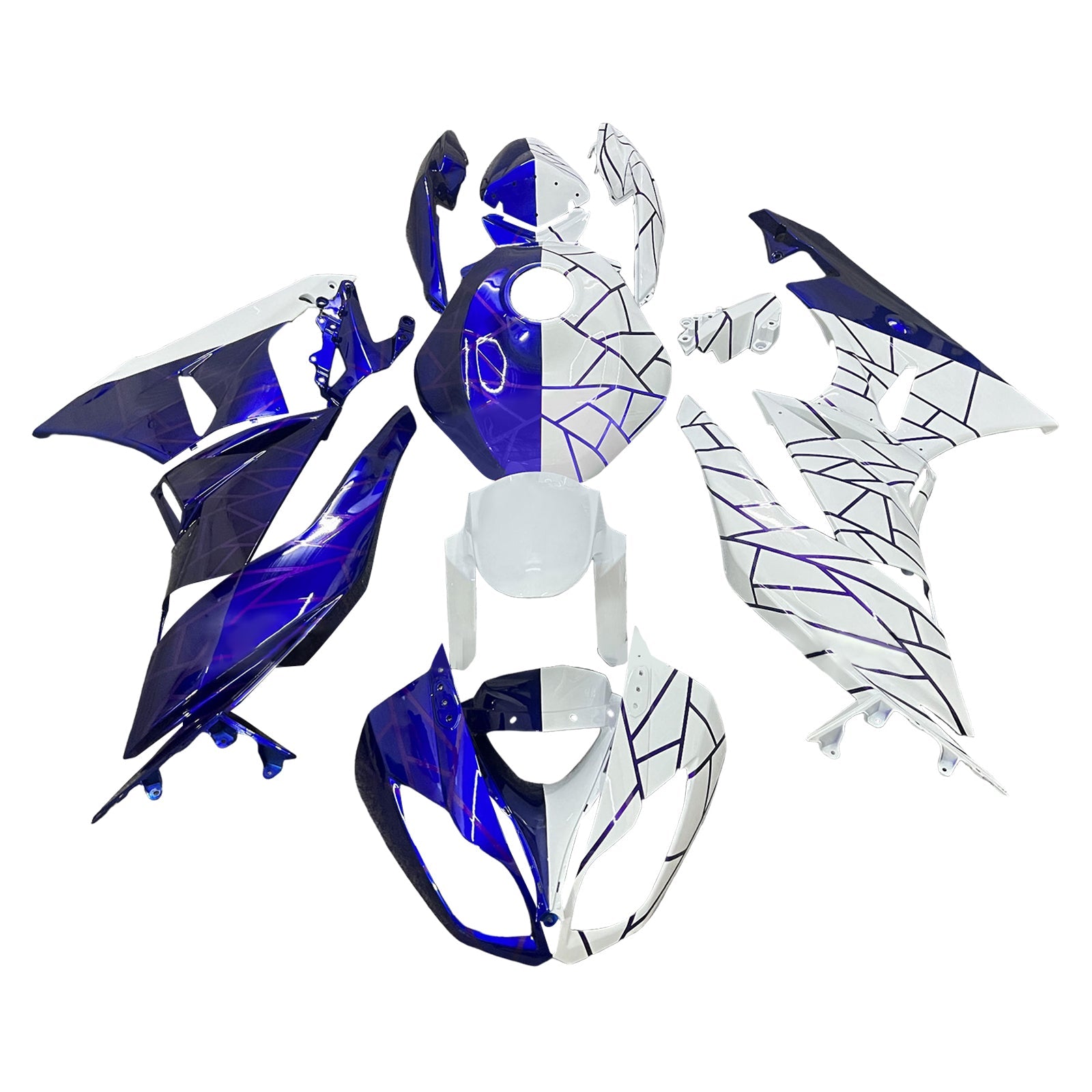 Kit carena iniezione Carrozzeria in plastica ABS per Kawasaki ZX6R 636 2009-2012