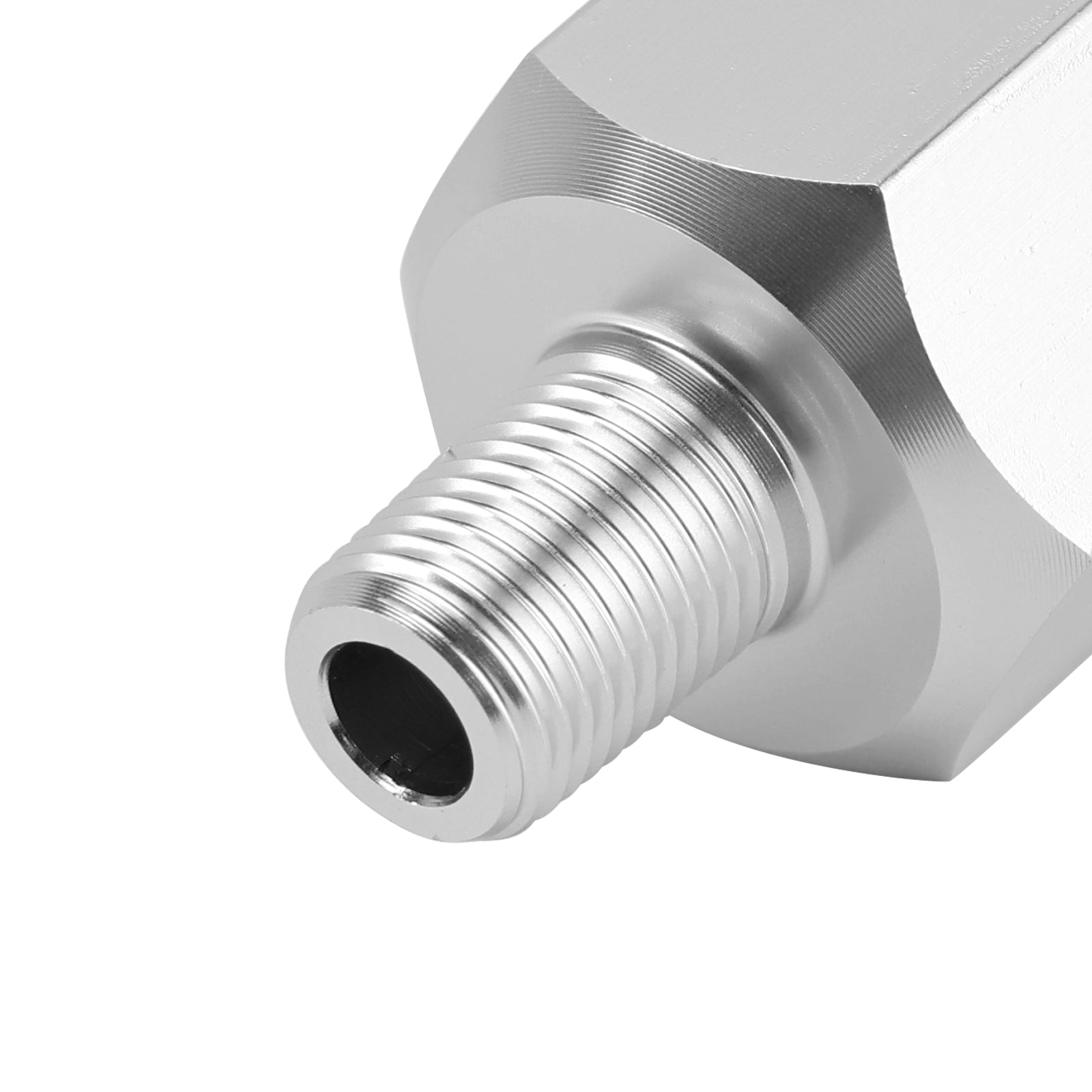 Adaptador de sensor de presión de aceite 2x 1/8NPT macho a M16-1.5 hembra