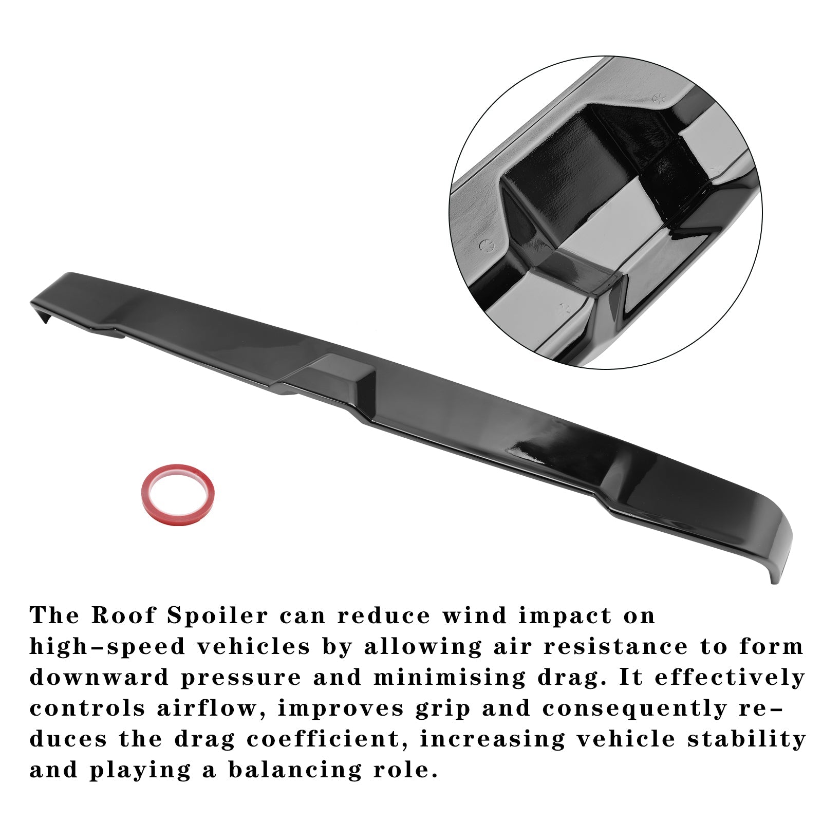 Spoiler bagagliaio posteriore nero lucido Chery Jetour Traveller T2 2023-2024