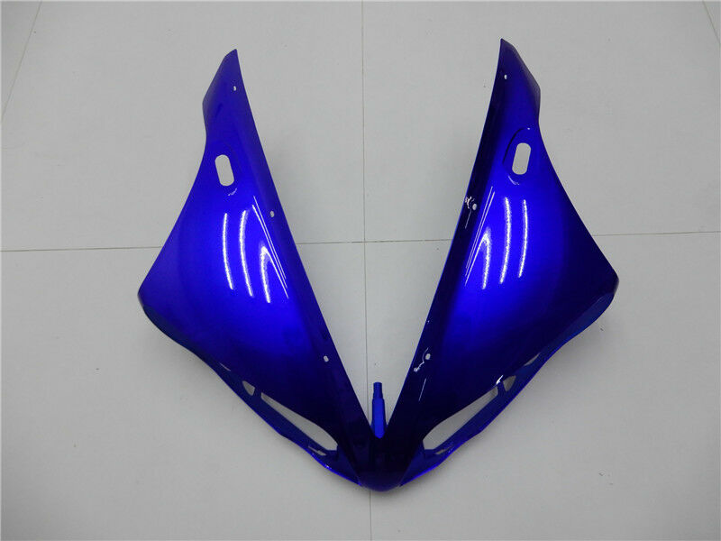 Zestaw plastikowych owiewek ABS z połyskiem w kolorze niebieskim, pasujący do Yamaha YZF R1 2004-2006